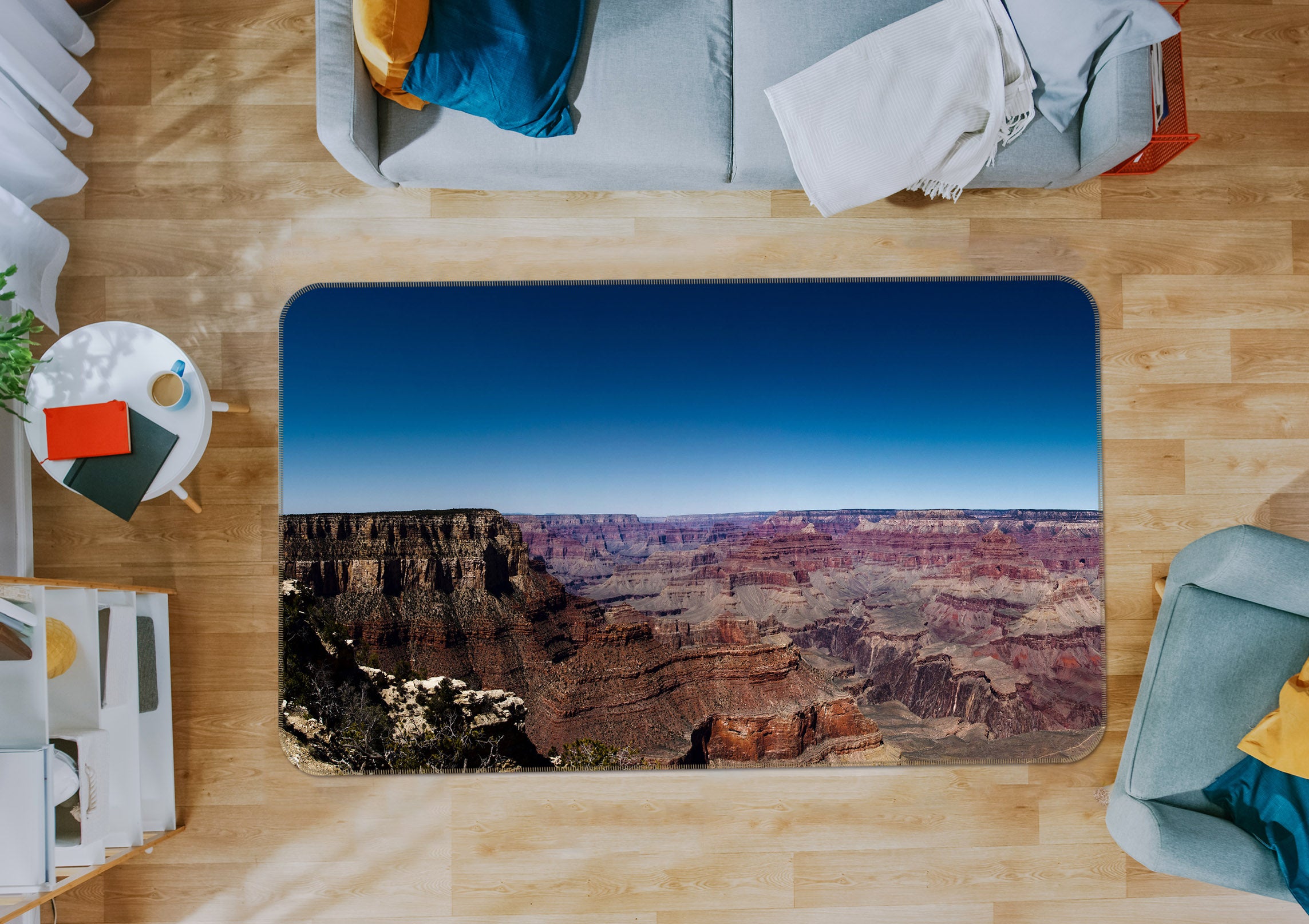 3D Mountains 35183 Non Slip Rug Mat