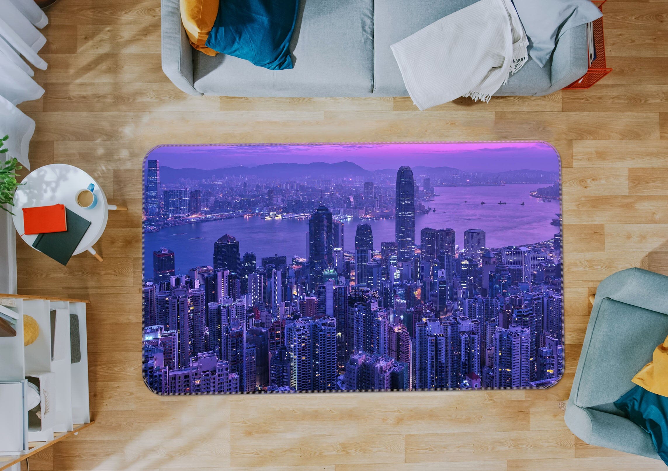 3D Hazy City 1177 Marco Carmassi Rug Non Slip Rug Mat Mat AJ Creativity Home