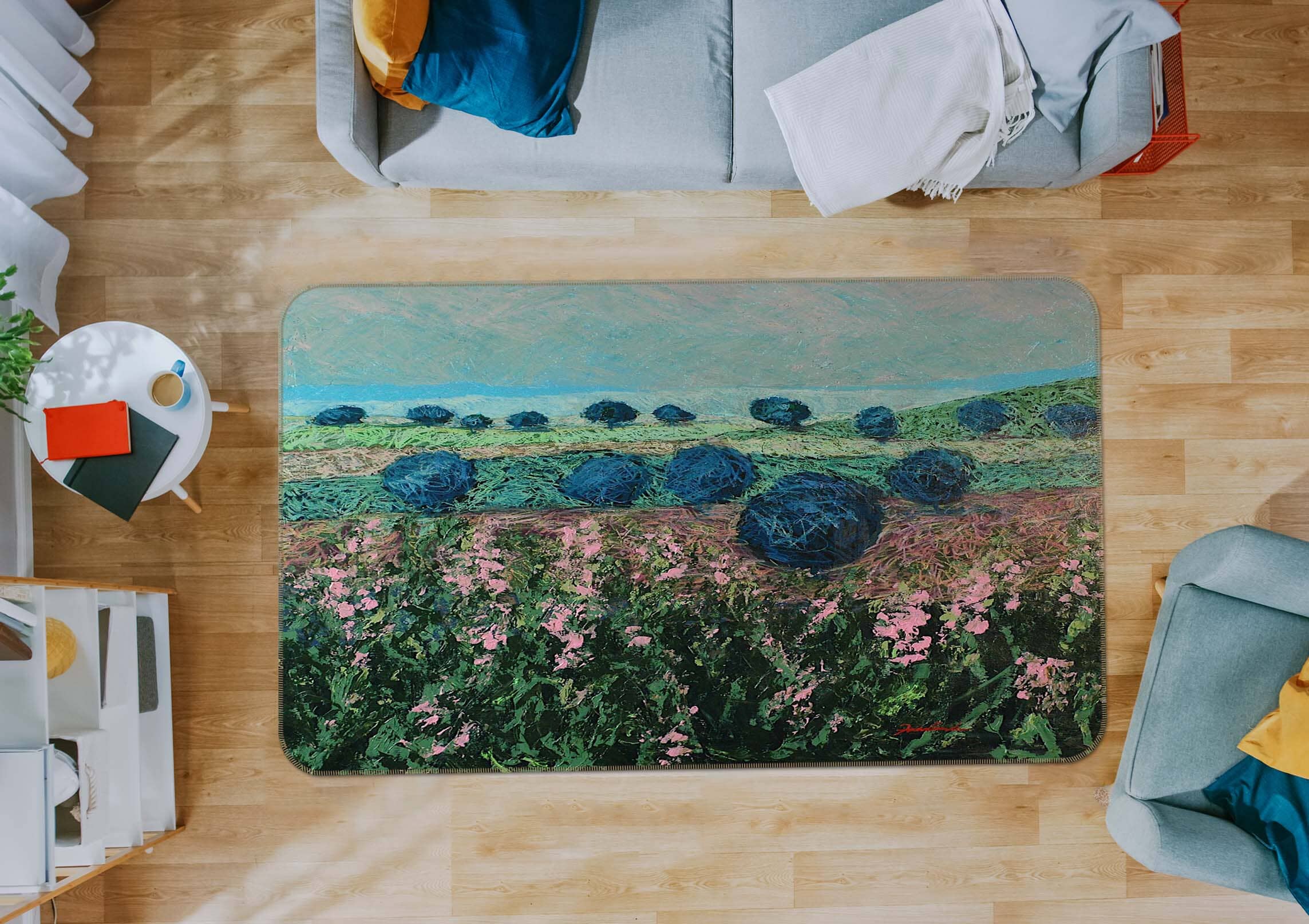 3D Night Garden 1003 Allan P. Friedlander Rug Non Slip Rug Mat Mat AJ Creativity Home