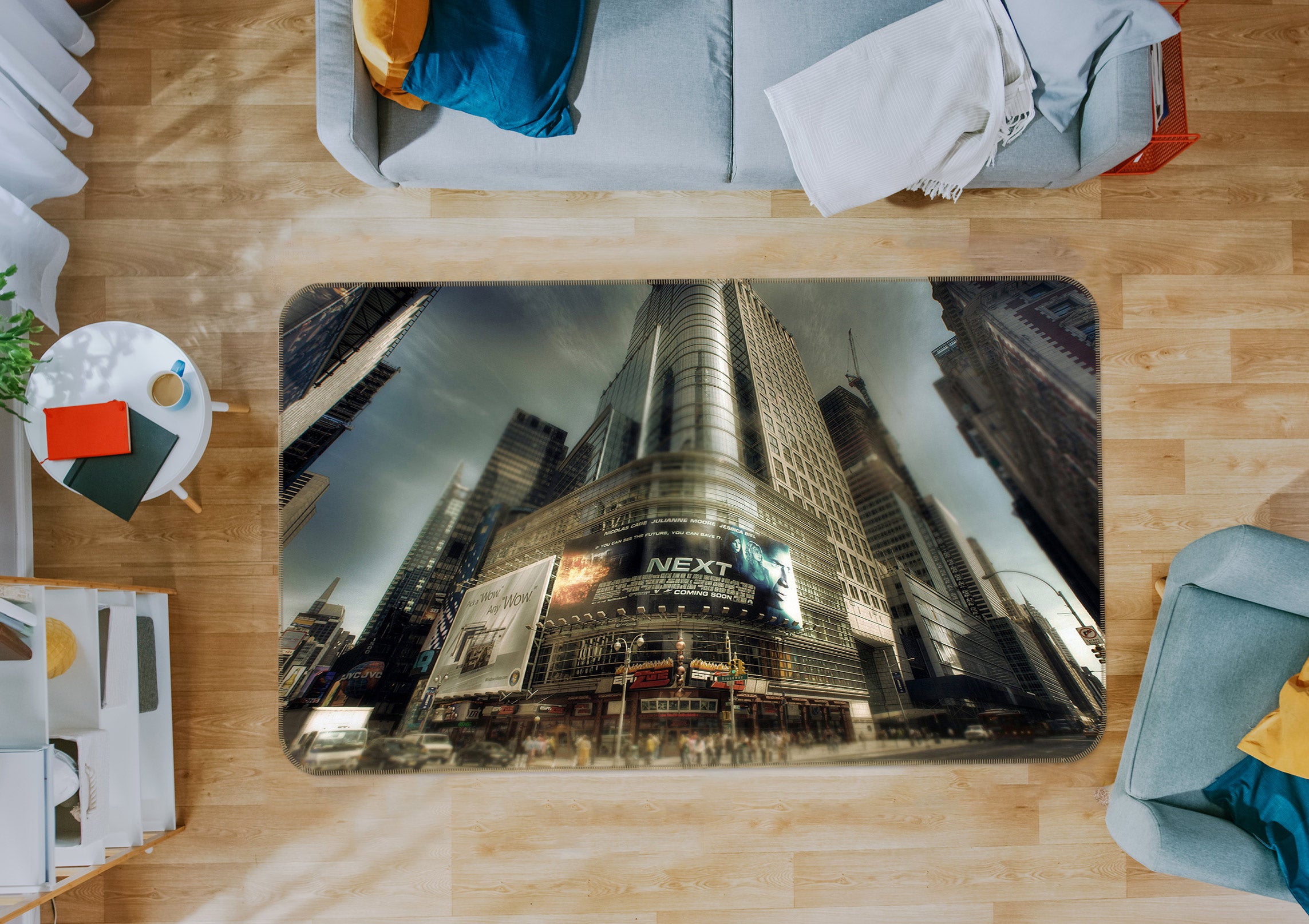 3D High-Rise Building 75190 Non Slip Rug Mat