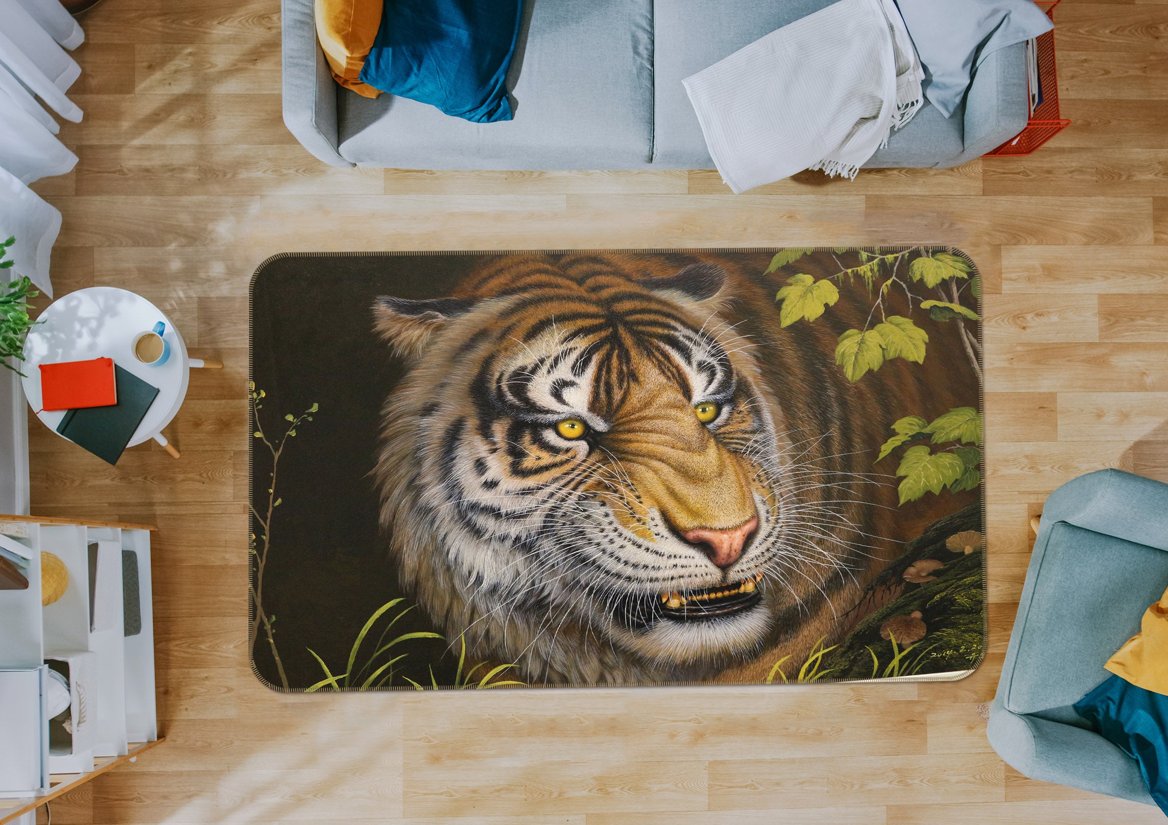 3D Tiger 38169 Animal Non Slip Rug Mat