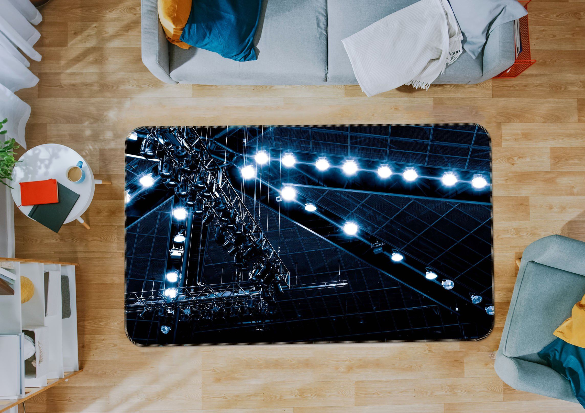 3D Bright Light 1003 Noirblanc777 Rug Non Slip Rug Mat Mat AJ Creativity Home