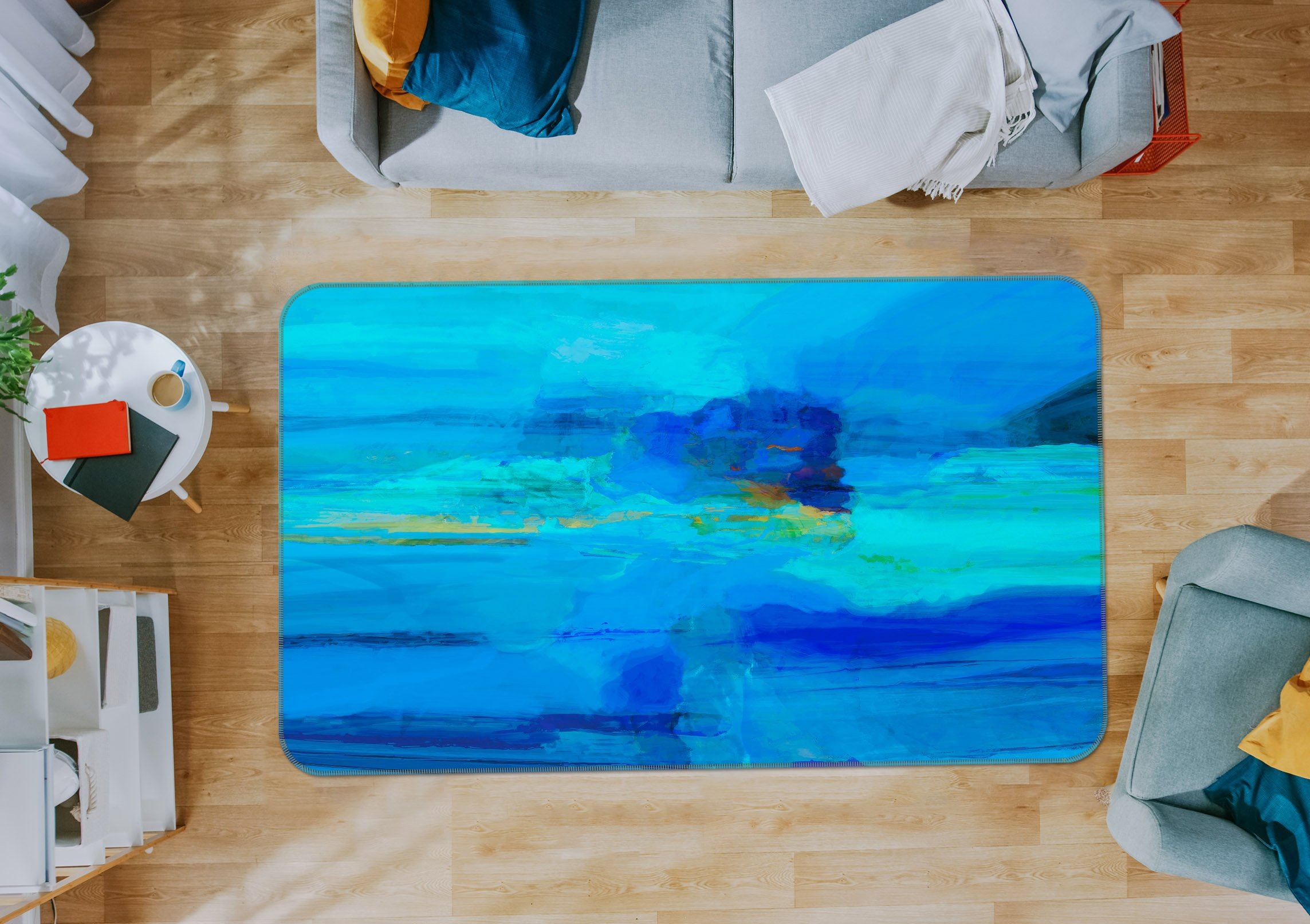 3D Blue Sea 1013 Michael Tienhaara Rug Non Slip Rug Mat Mat AJ Creativity Home