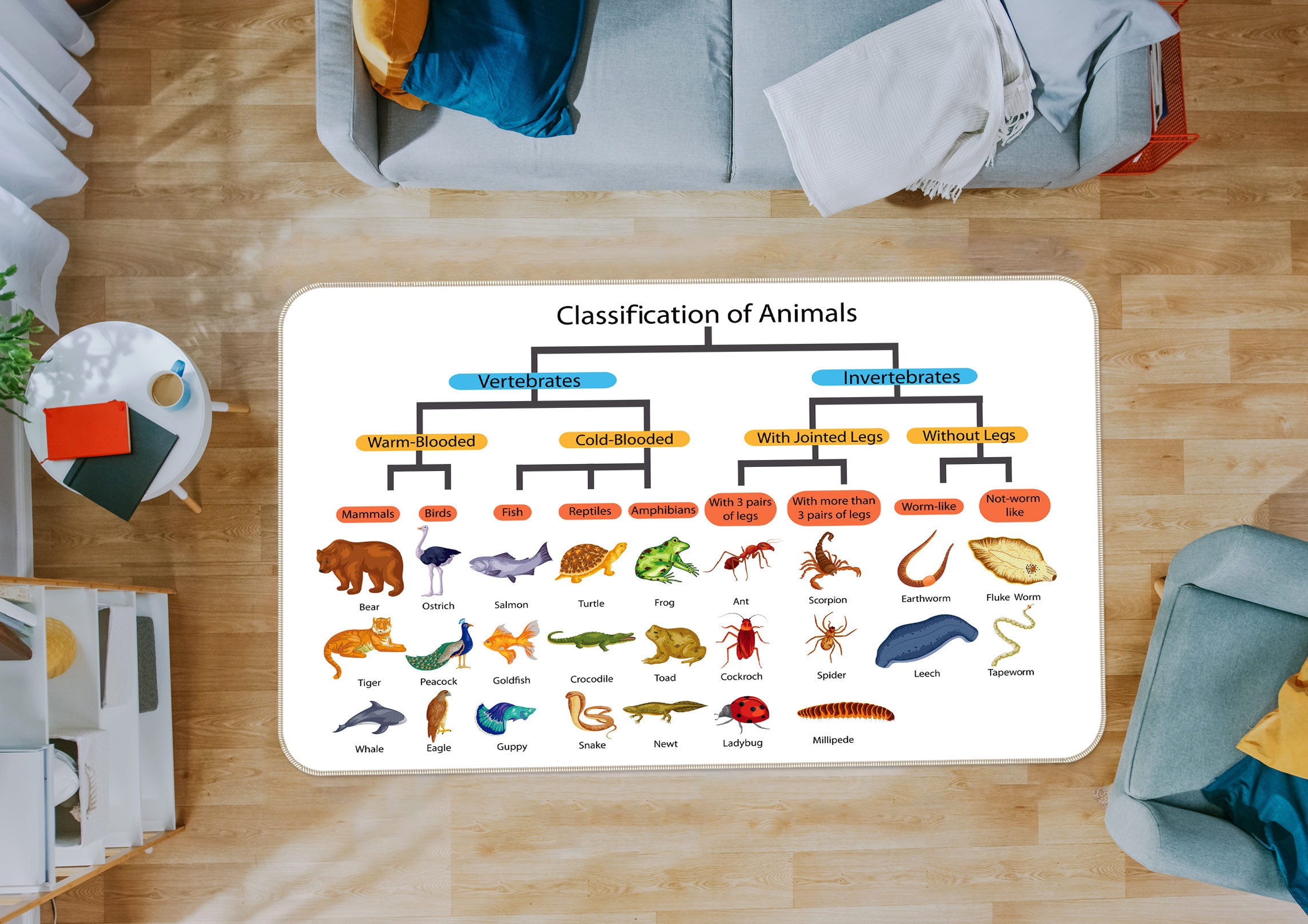 3D Animal 77154 Non Slip Rug Mat