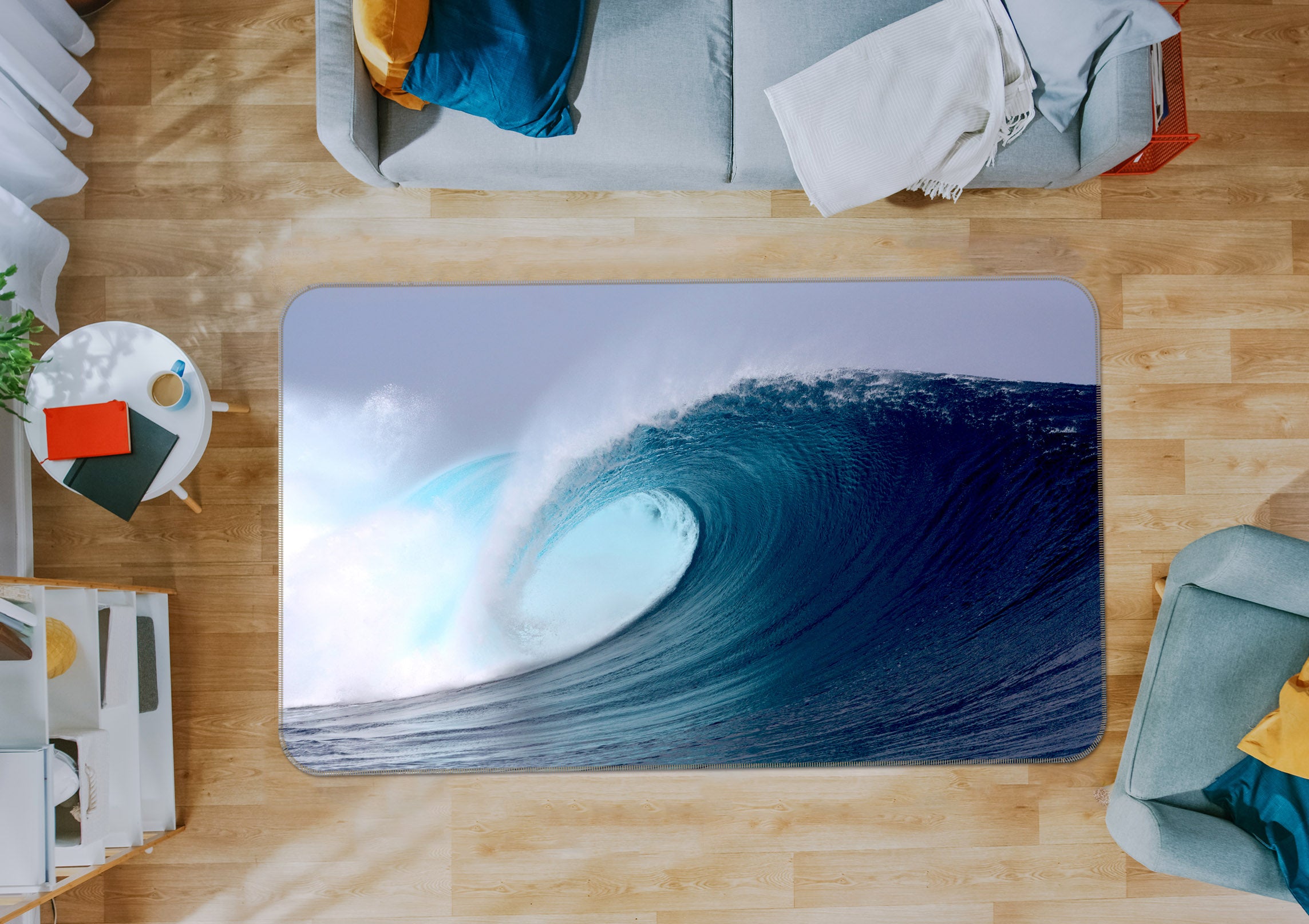 3D Waves 36011 Non Slip Rug Mat