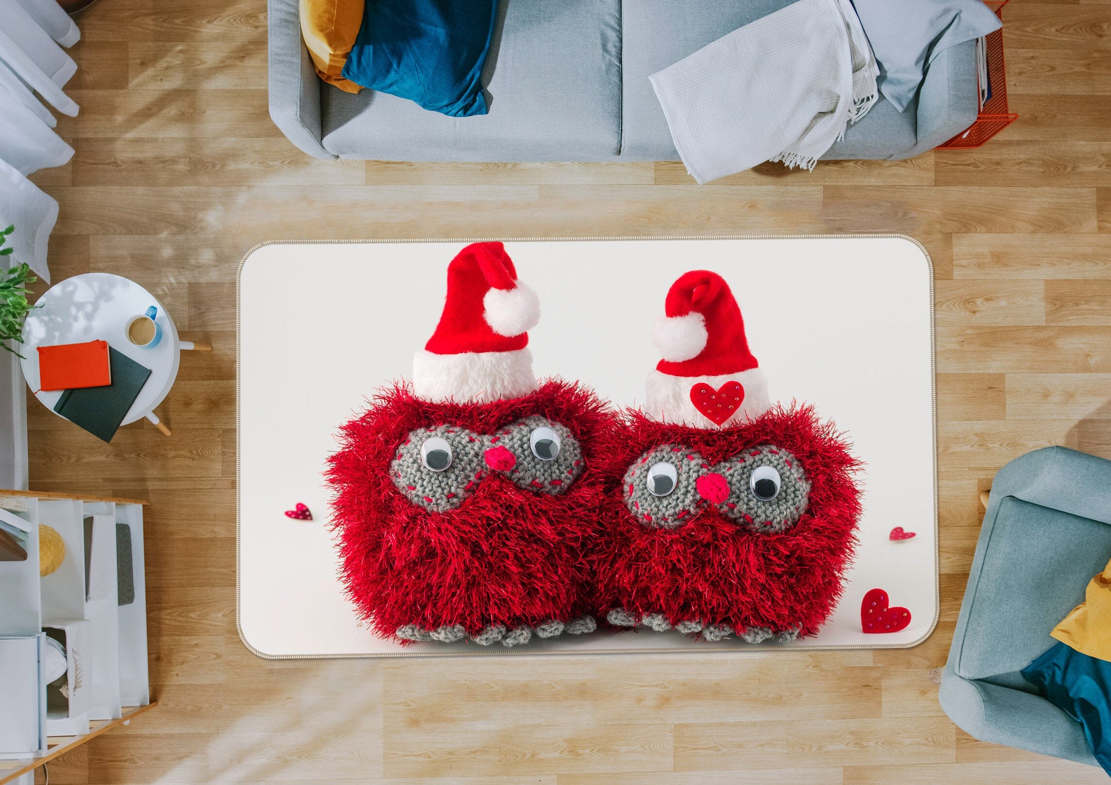 3D Red Doll 3026 Assaf Frank Rug Non Slip Rug Mat Mat AJ Creativity Home