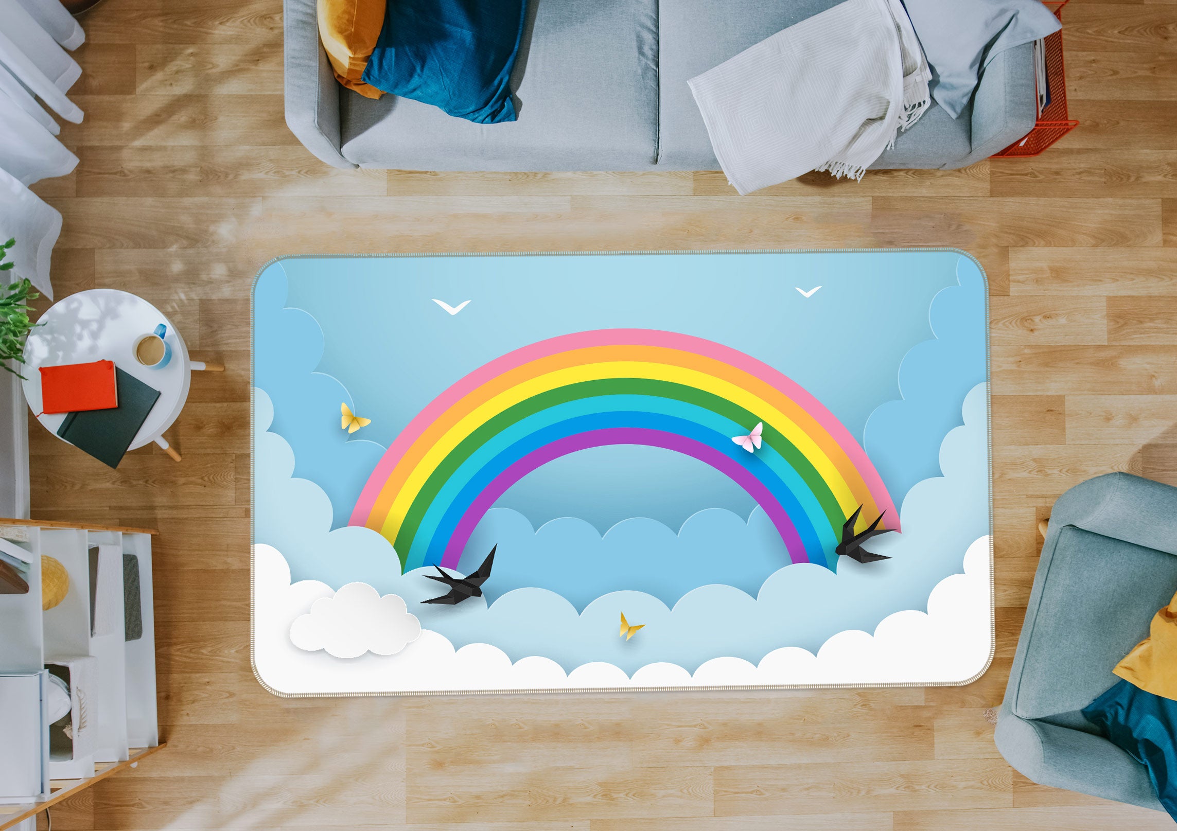 3D Rainbow 77193 Non Slip Rug Mat