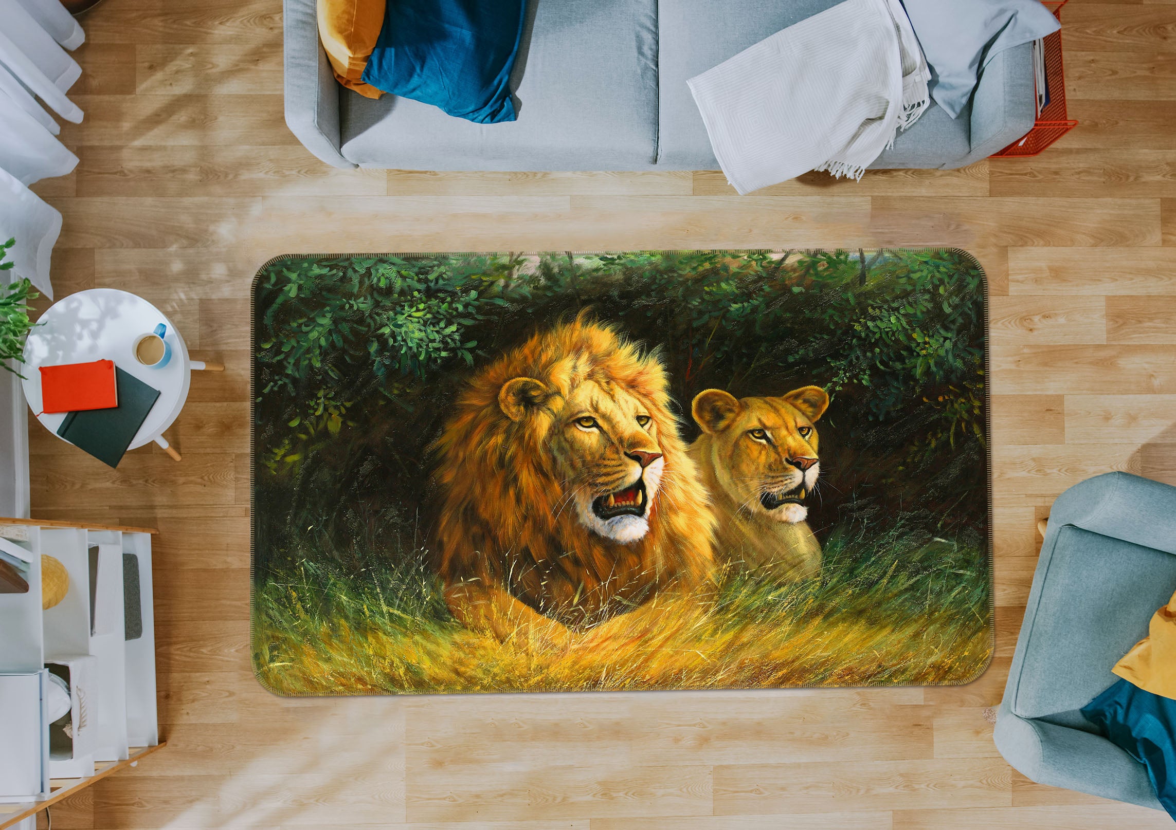 3D Lion 33135 Non Slip Rug Mat