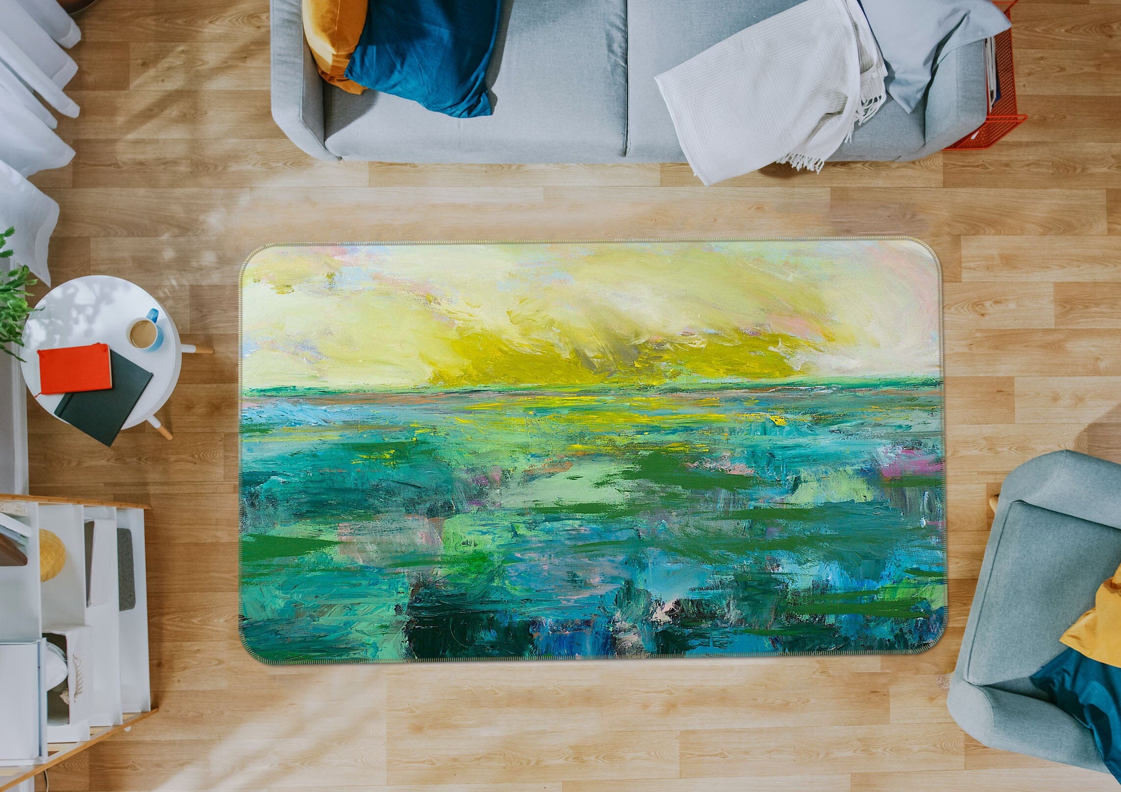 3D Painted Lake 1050 Allan P. Friedlander Rug Non Slip Rug Mat Mat AJ Creativity Home