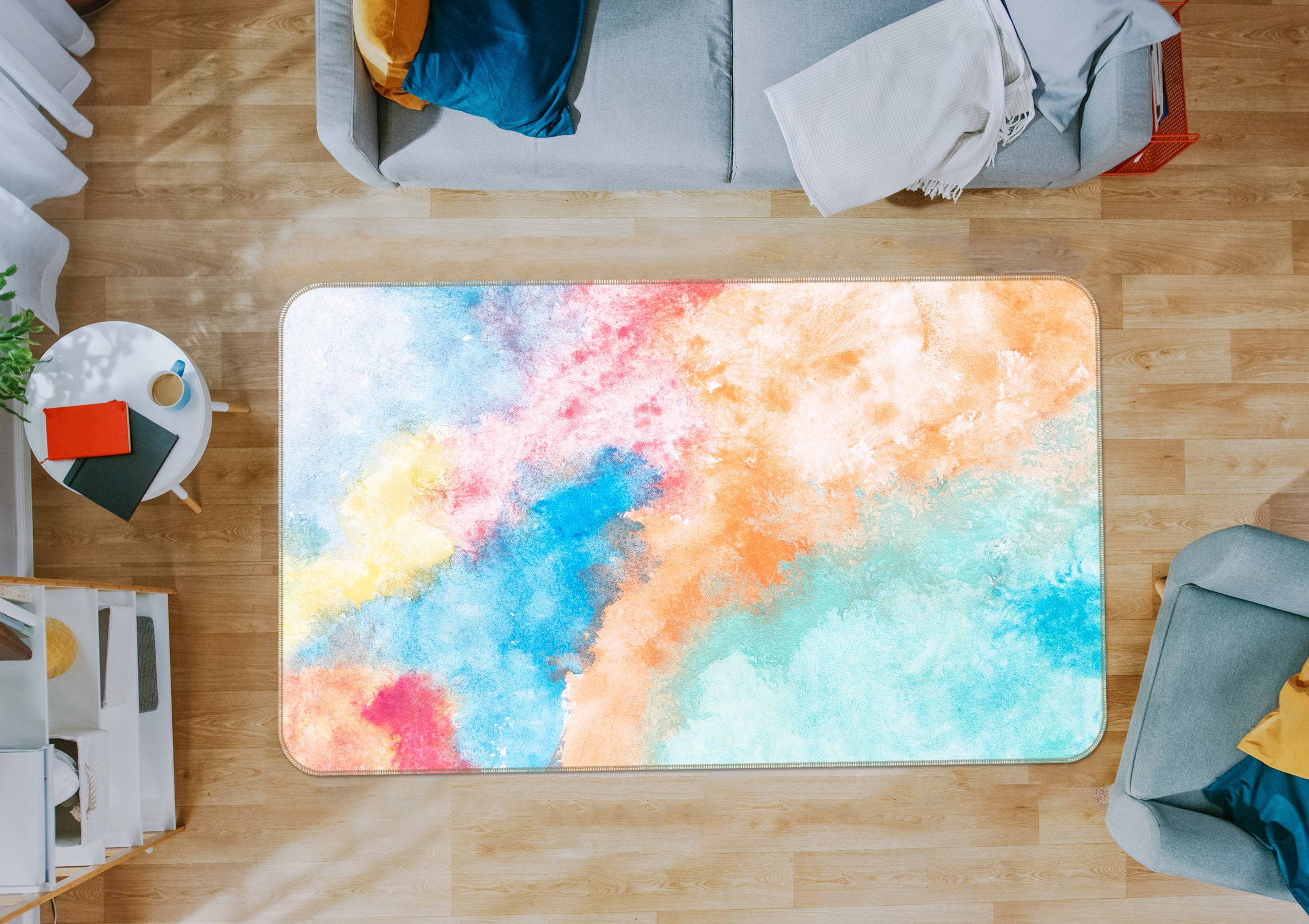 3D Colorful 30209 Non Slip Rug Mat