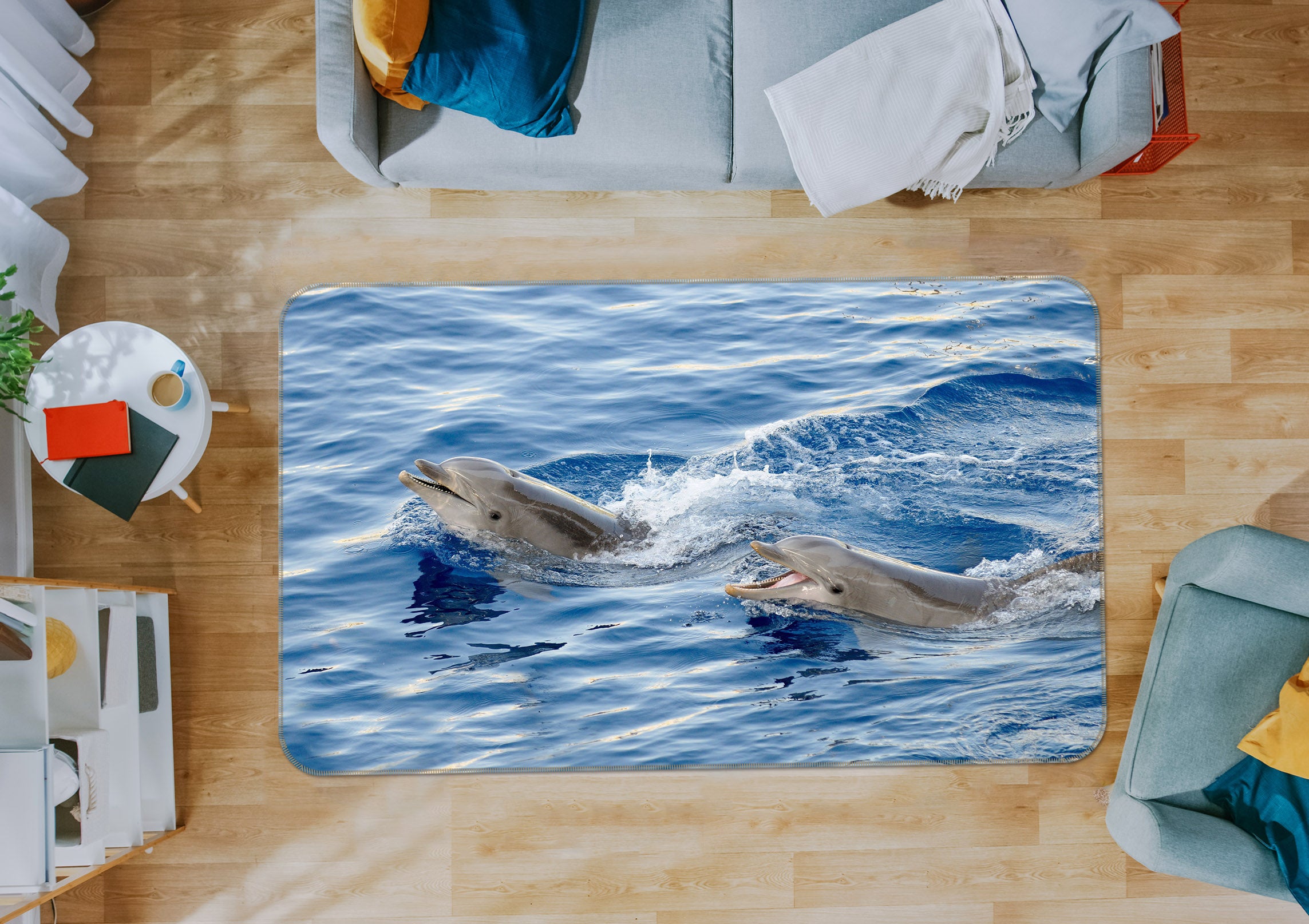 3D Dolphin 30133 Non Slip Rug Mat