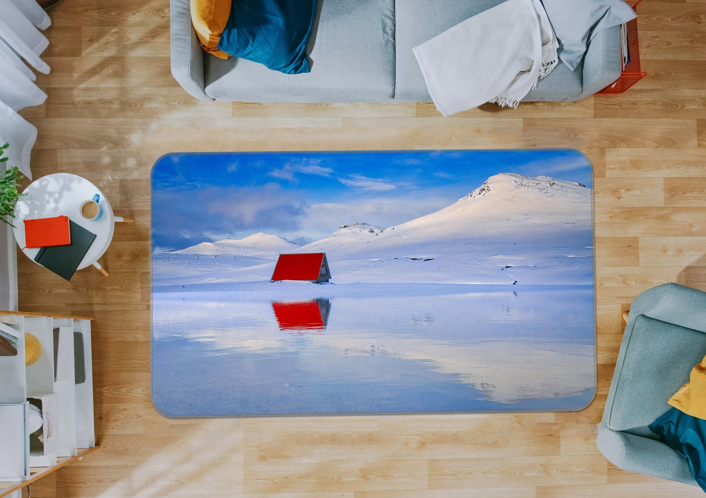 3D Snow Hut 1146 Marco Carmassi Rug Non Slip Rug Mat Mat AJ Creativity Home