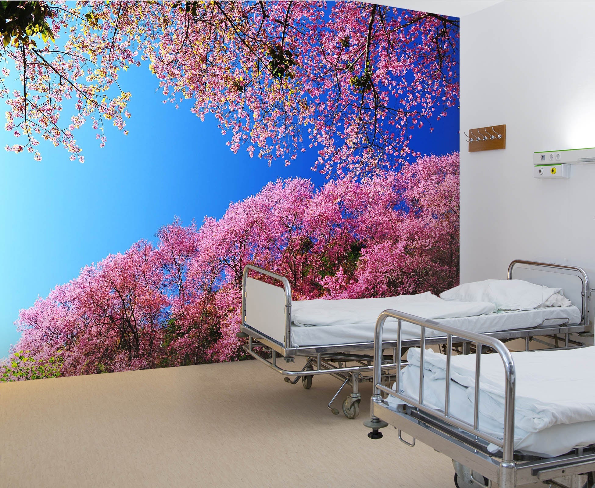 3D Peach Blossom 031 Wall Murals Wallpaper AJ Wallpaper 2