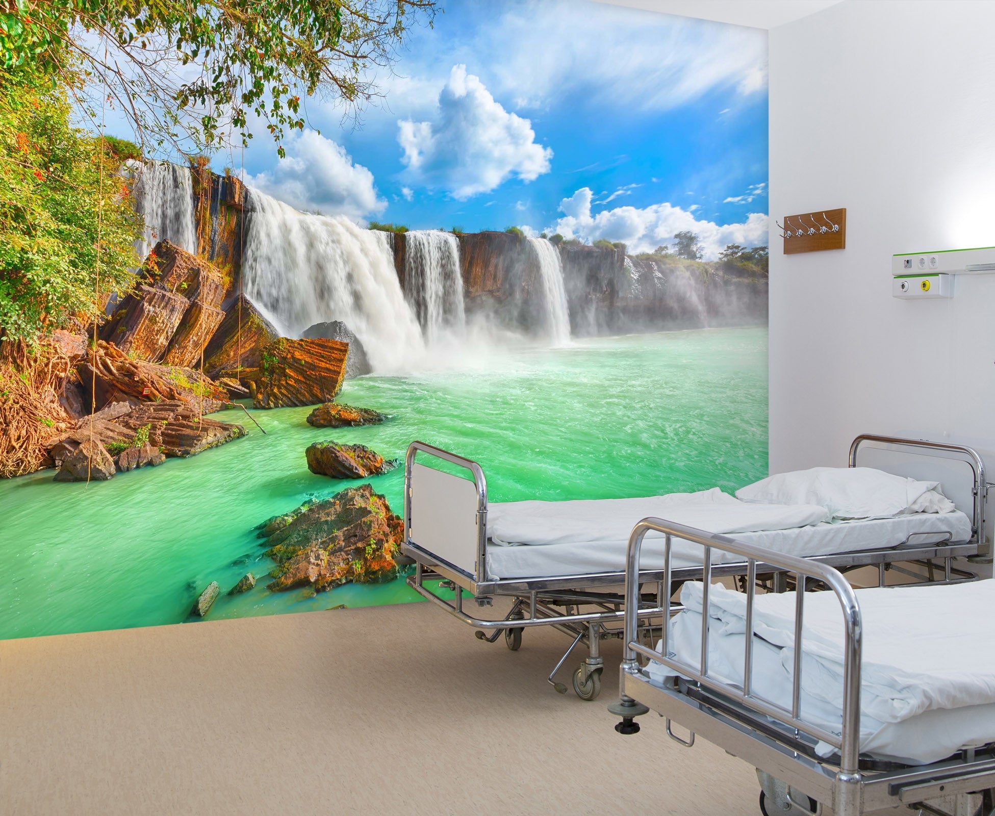 3D Fierce Waterfall 008 Wall Murals Wallpaper AJ Wallpaper 2