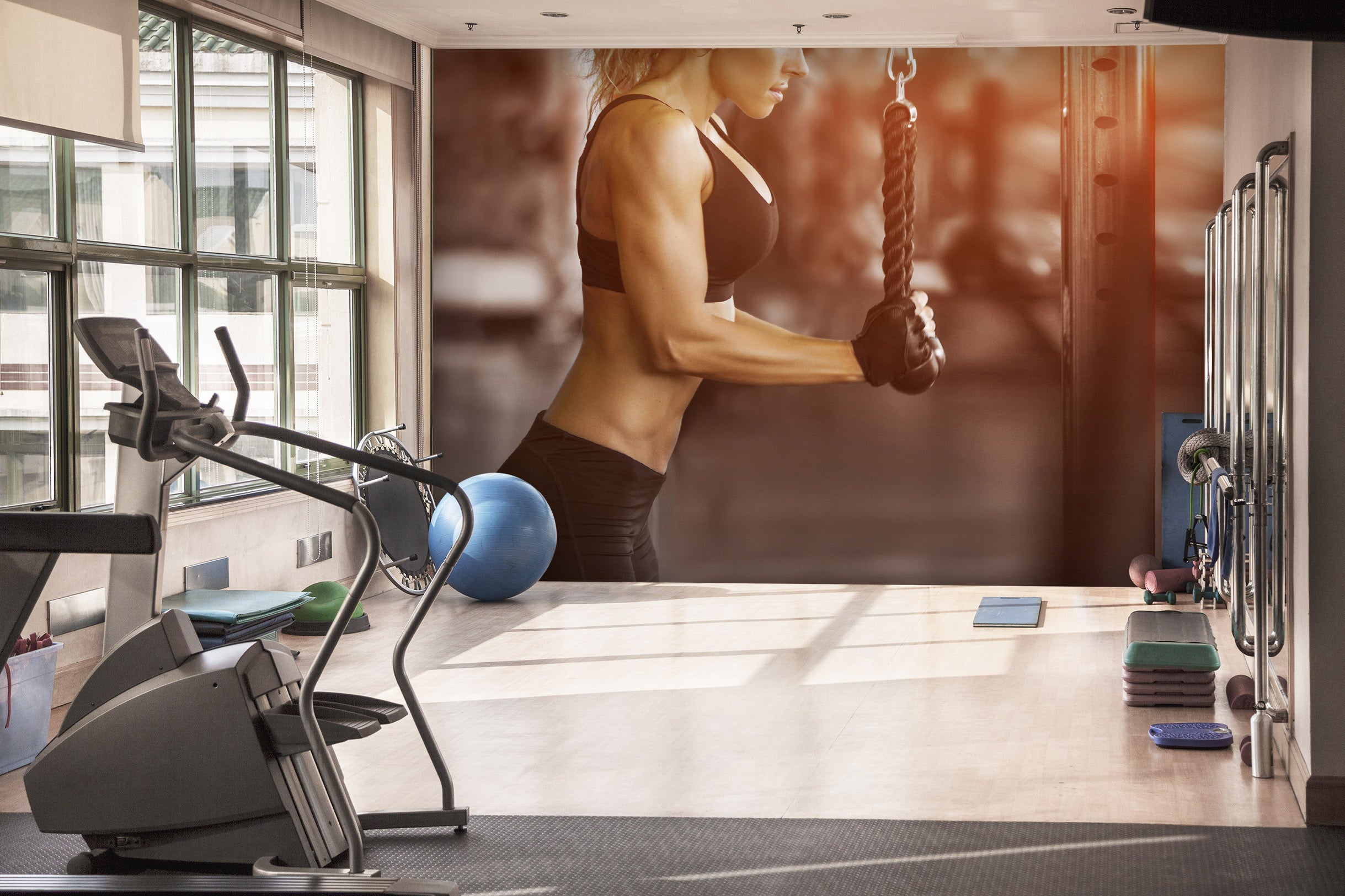 3D Lady Fitness 073 Wall Murals Wallpaper AJ Wallpaper 2
