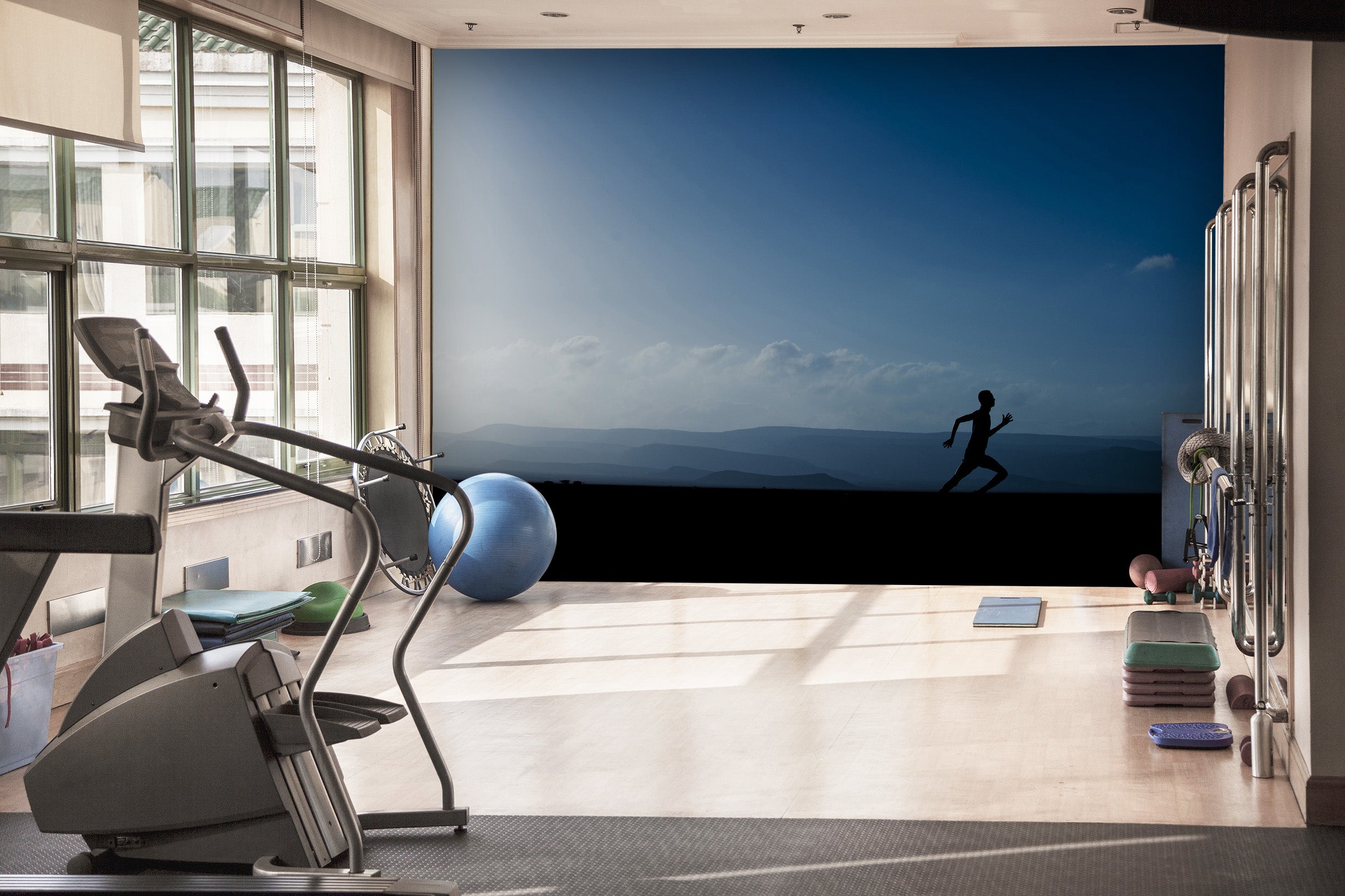 3D Morning Run 019 Wall Murals Wallpaper AJ Wallpaper 2