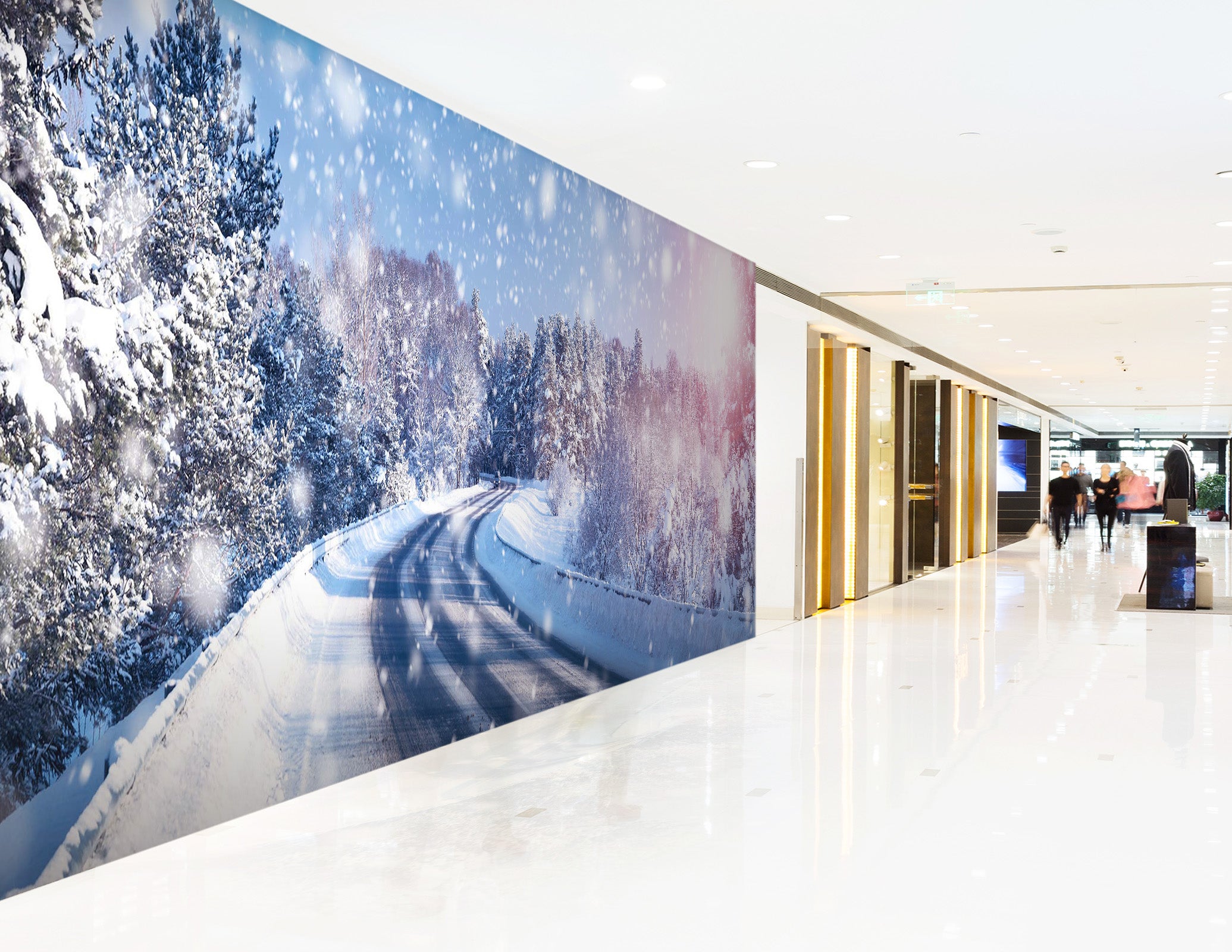 3D Snowflake Sunshine 141 Wall Murals