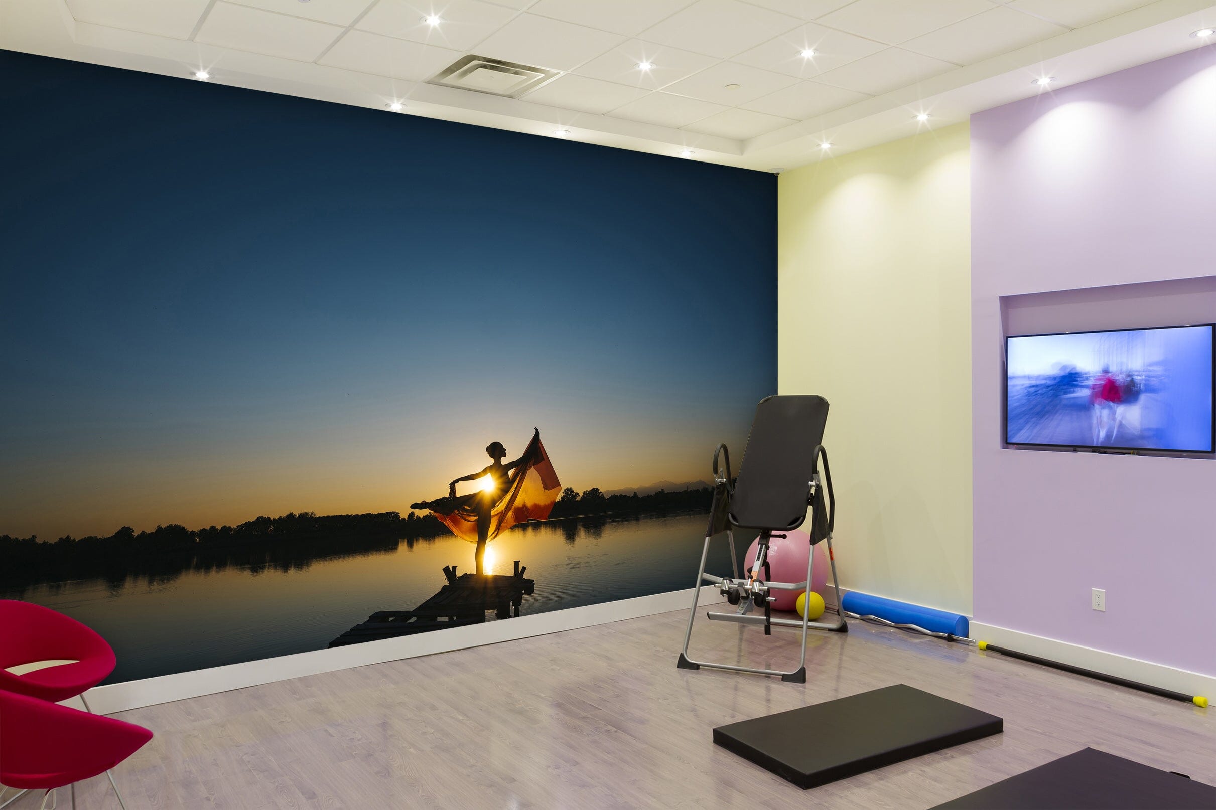 3D Sunset Dance 201 Wall Murals Wallpaper AJ Wallpaper 2