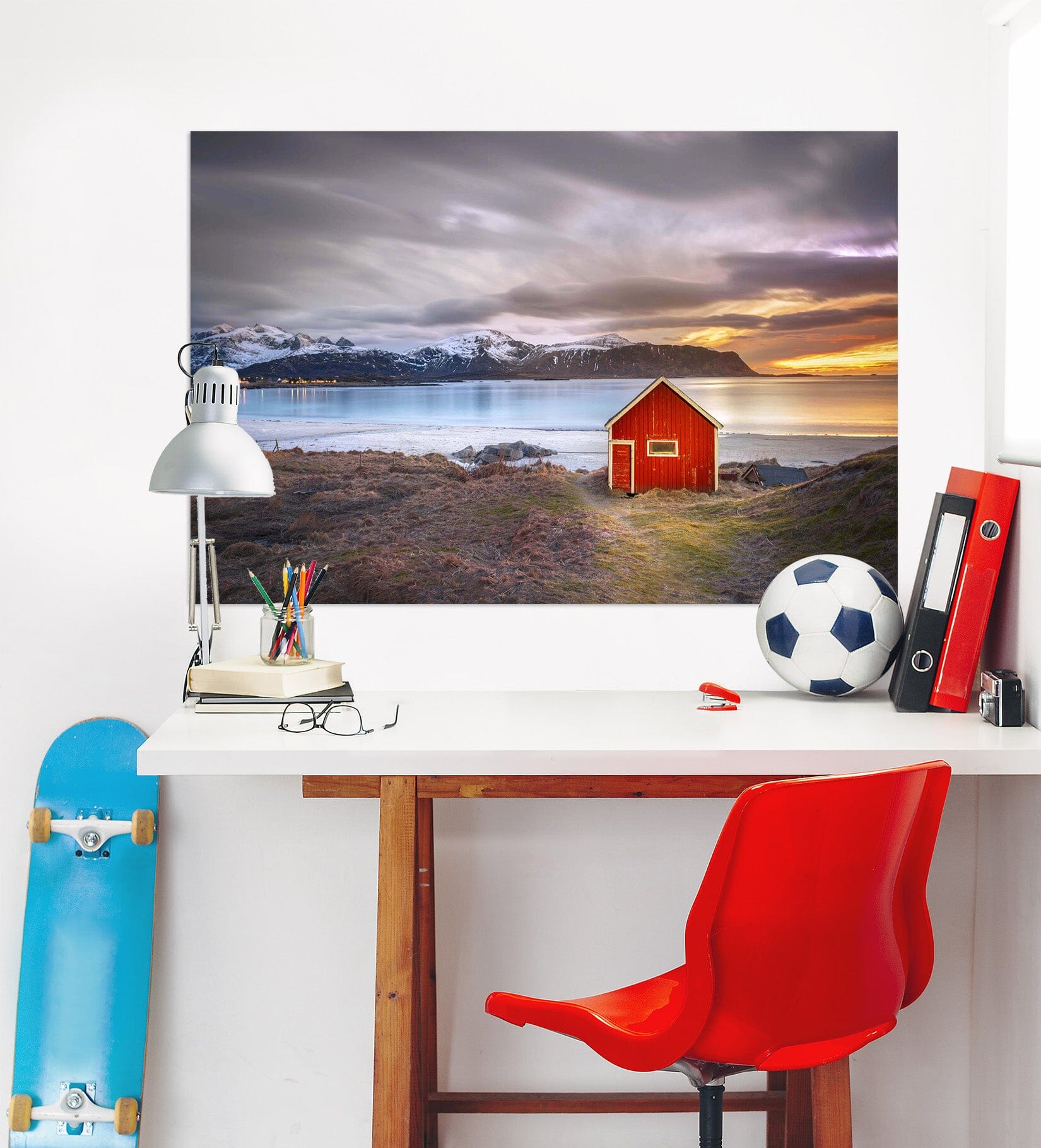 3D Lake House 106 Marco Carmassi Wall Sticker Wallpaper AJ Wallpaper 2