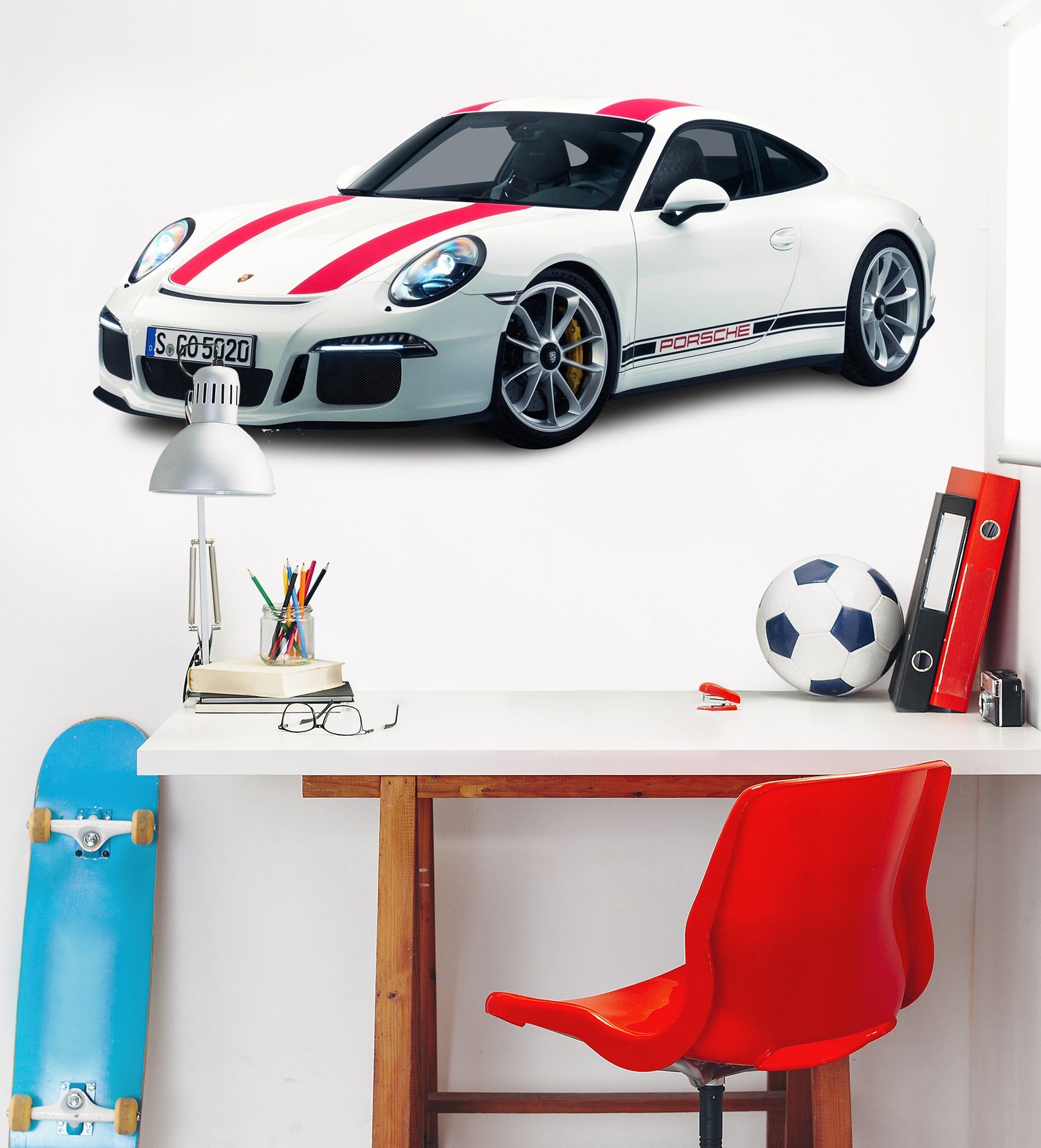 3D Sport Car White 0224 Vehicles Wallpaper AJ Wallpaper