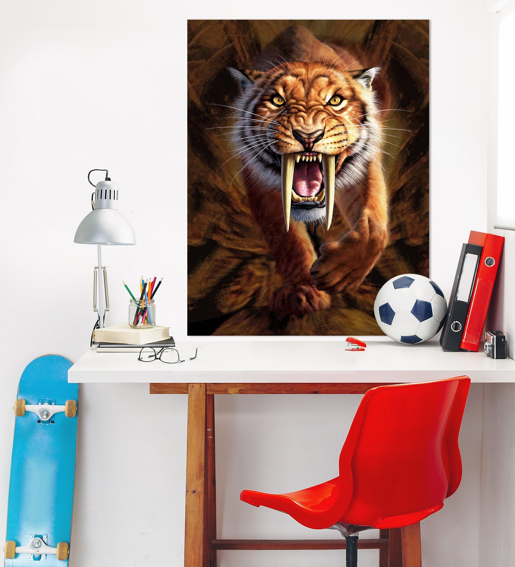 3D Sabertooth 035 Jerry LoFaro Wall Sticker Wallpaper AJ Wallpaper 2