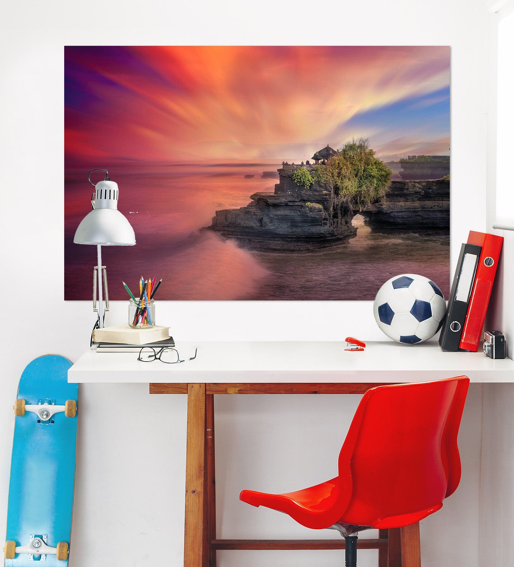 3D Sunset Canyon 111 Marco Carmassi Wall Sticker Wallpaper AJ Wallpaper 2
