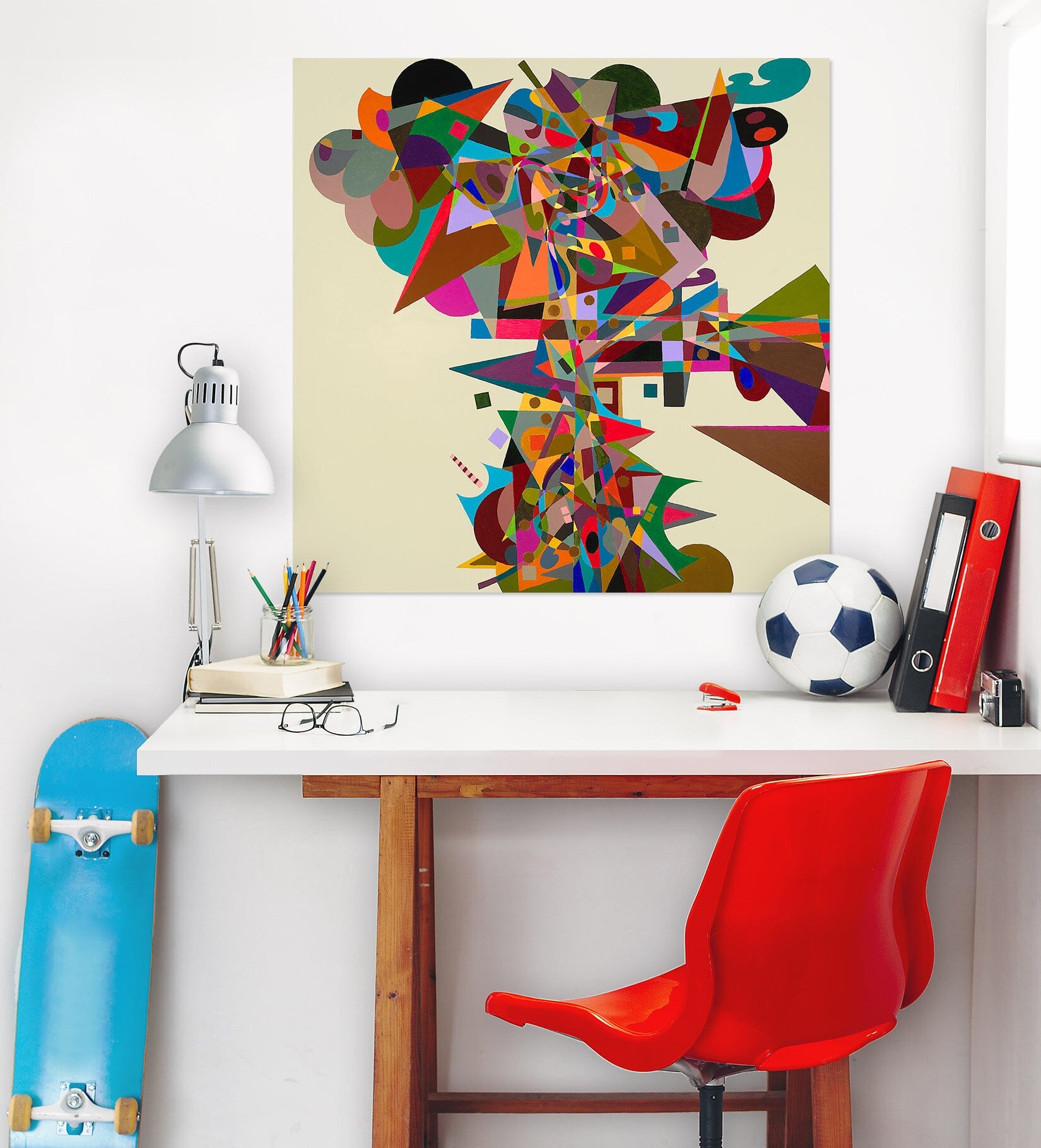 3D Color Triangle 107 Allan P. Friedlander Wall Sticker Wallpaper AJ Wallpaper 2