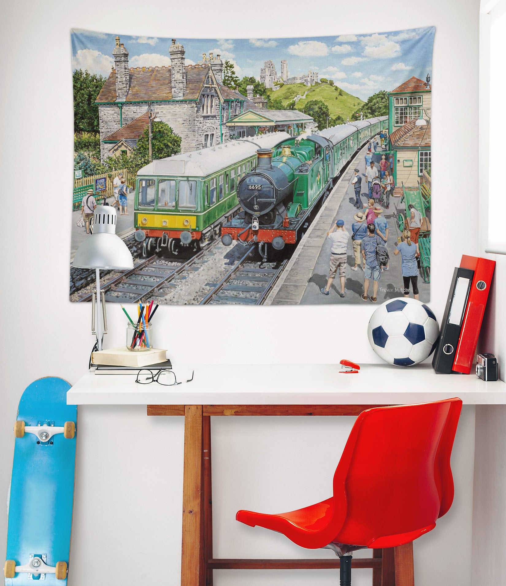 3D Train 11245 Trevor Mitchell Tapestry Hanging Cloth Hang