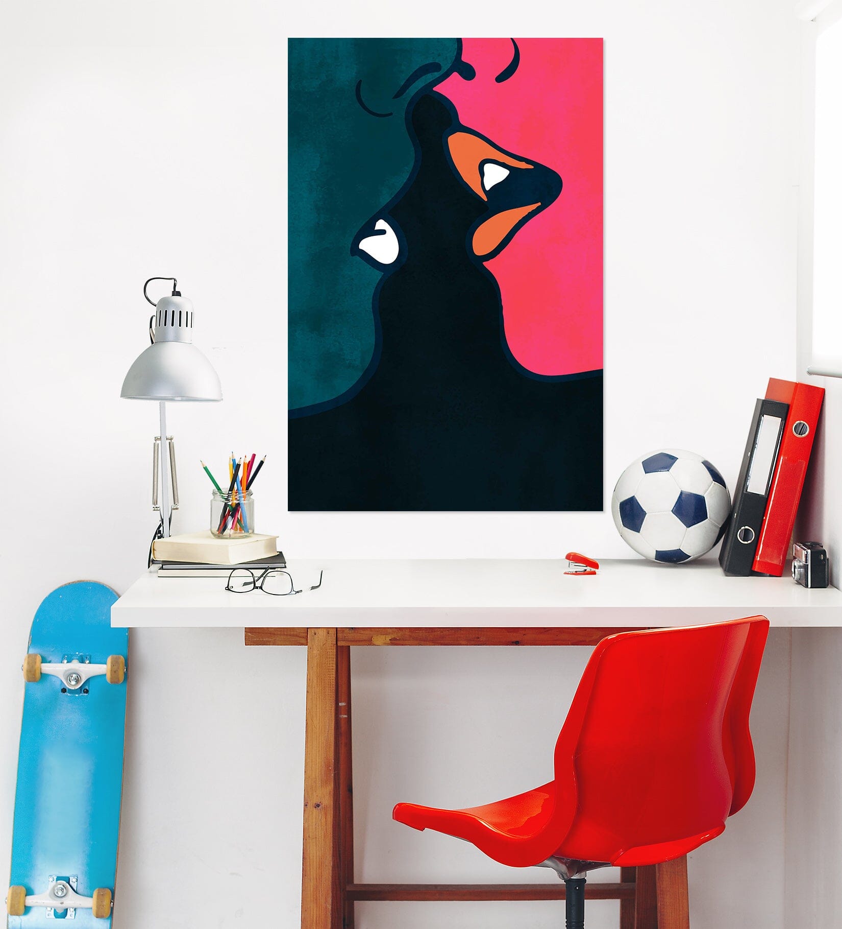 3D The Kiss 029 Boris Draschoff Wall Sticker Wallpaper AJ Wallpaper 2