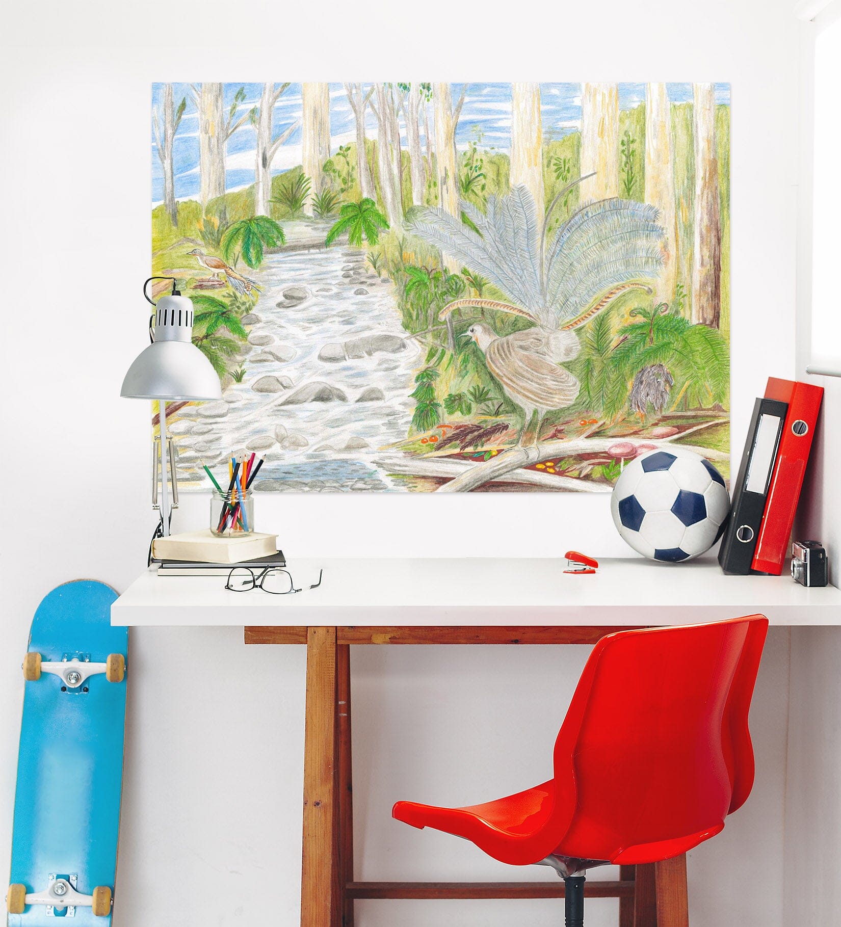 3D Forest Path 020 Michael Sewell Wall Sticker Wallpaper AJ Wallpaper 2