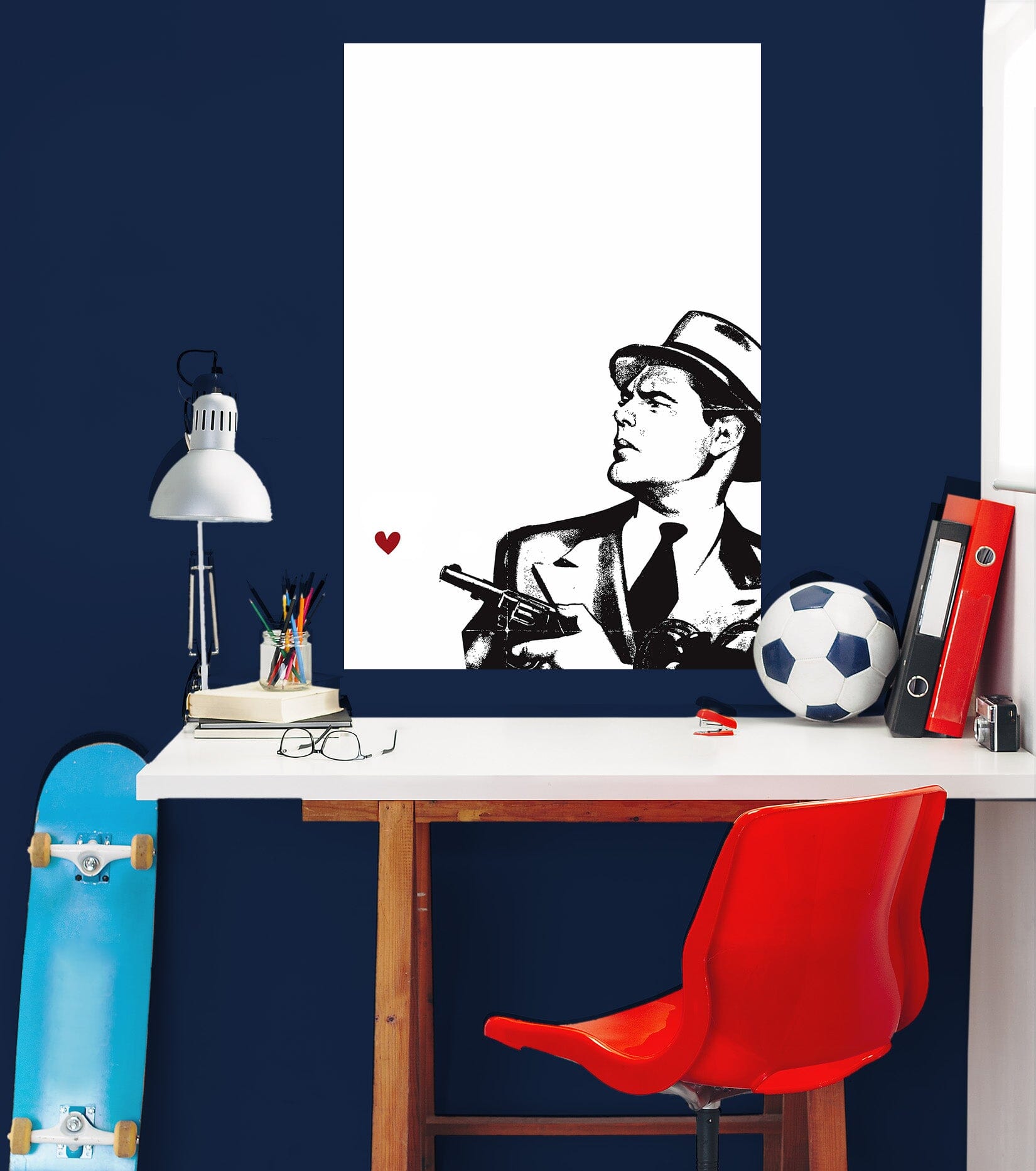 3D Sketch Men 136 Boris Draschoff Wall Sticker Wallpaper AJ Wallpaper 2