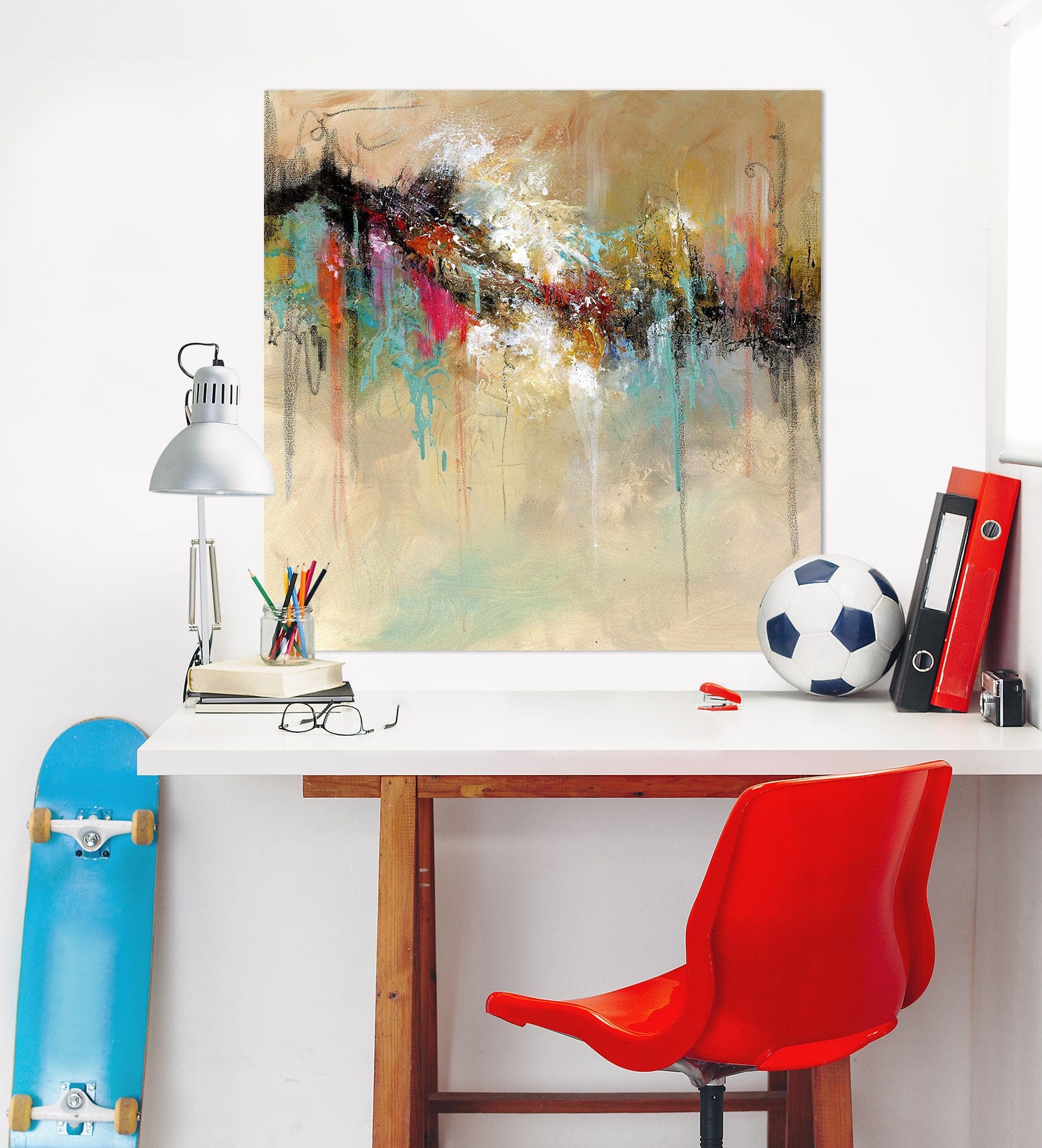 3D Color Graffiti 005 Anne Farrall Doyle Wall Sticker Wallpaper AJ Wallpaper 2