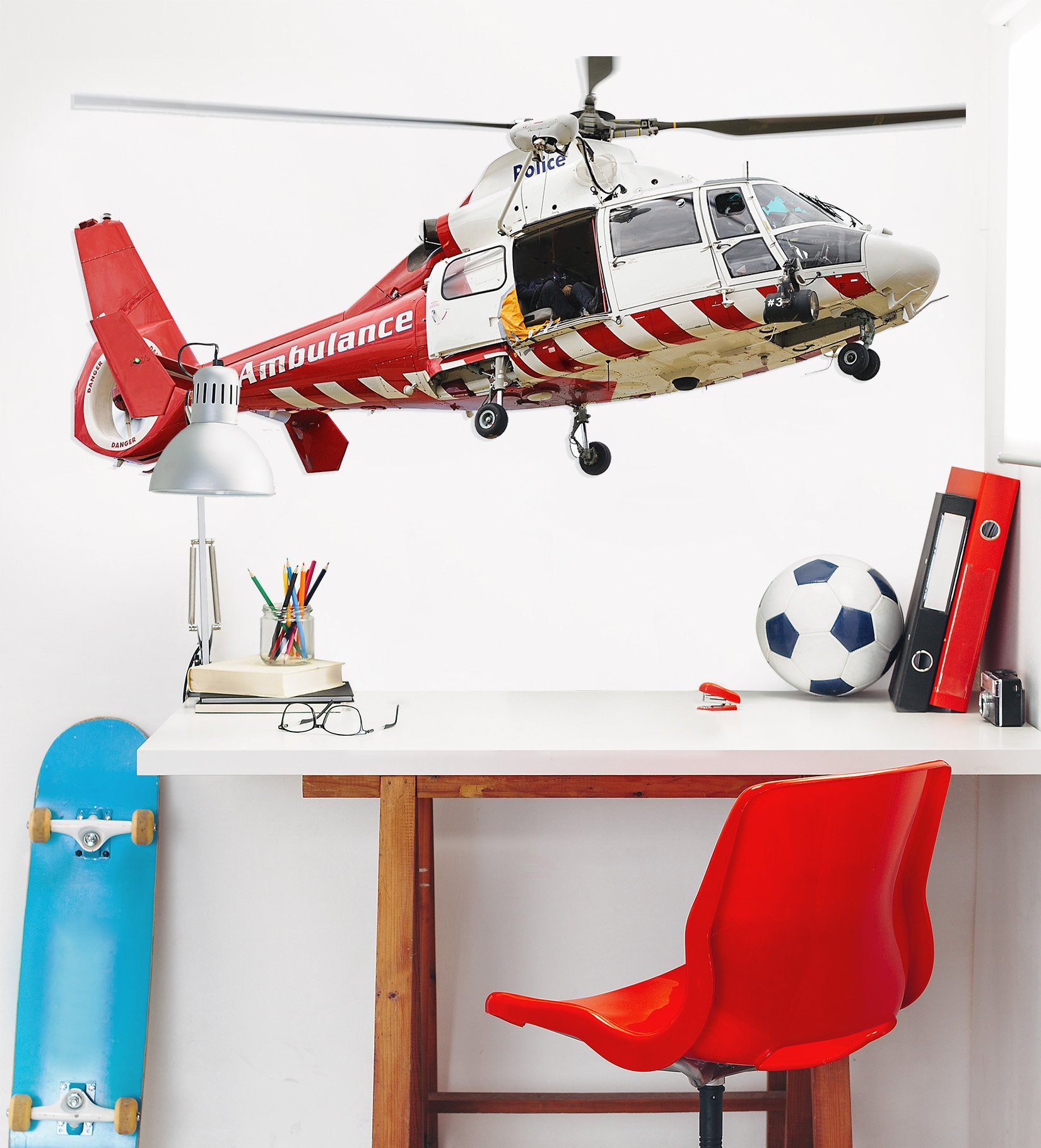 3D Red Helicopter 134 Vehicles Wallpaper AJ Wallpaper