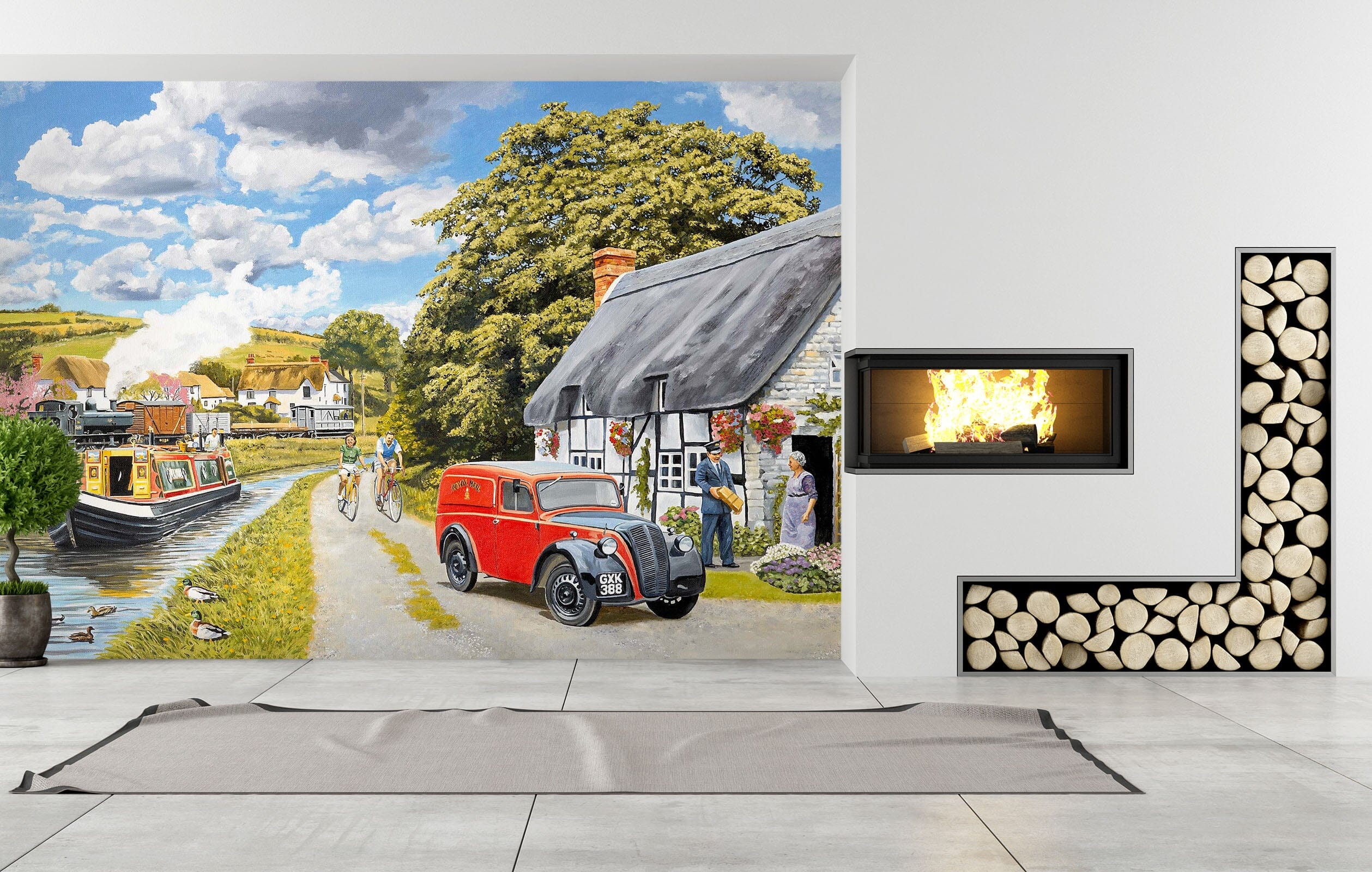 3D Parcel For Canal Cottage 1043 Trevor Mitchell Wall Mural Wall Murals Wallpaper AJ Wallpaper 2
