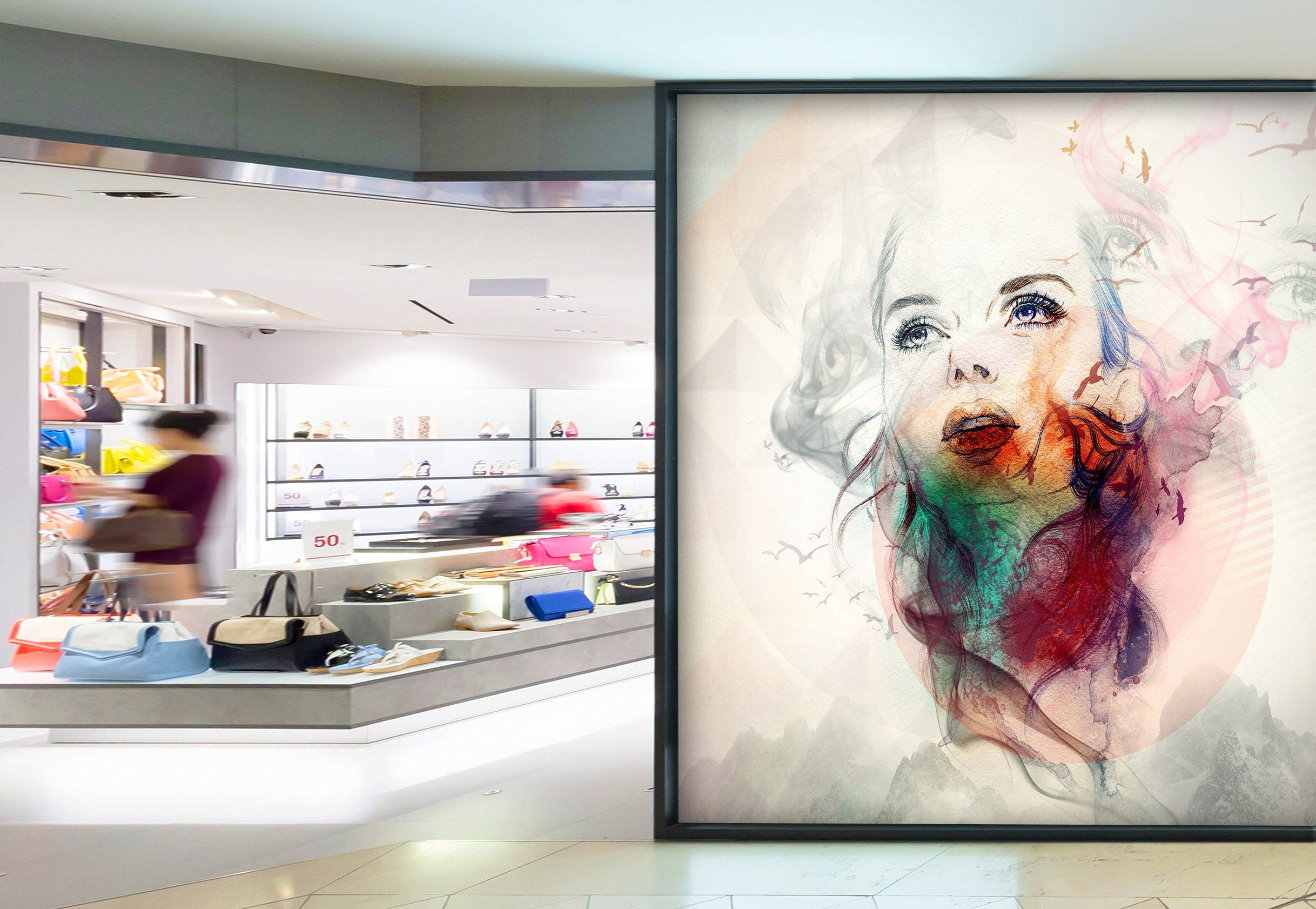 3D Beautiful Woman 105 Wall Murals Wallpaper AJ Wallpaper 2