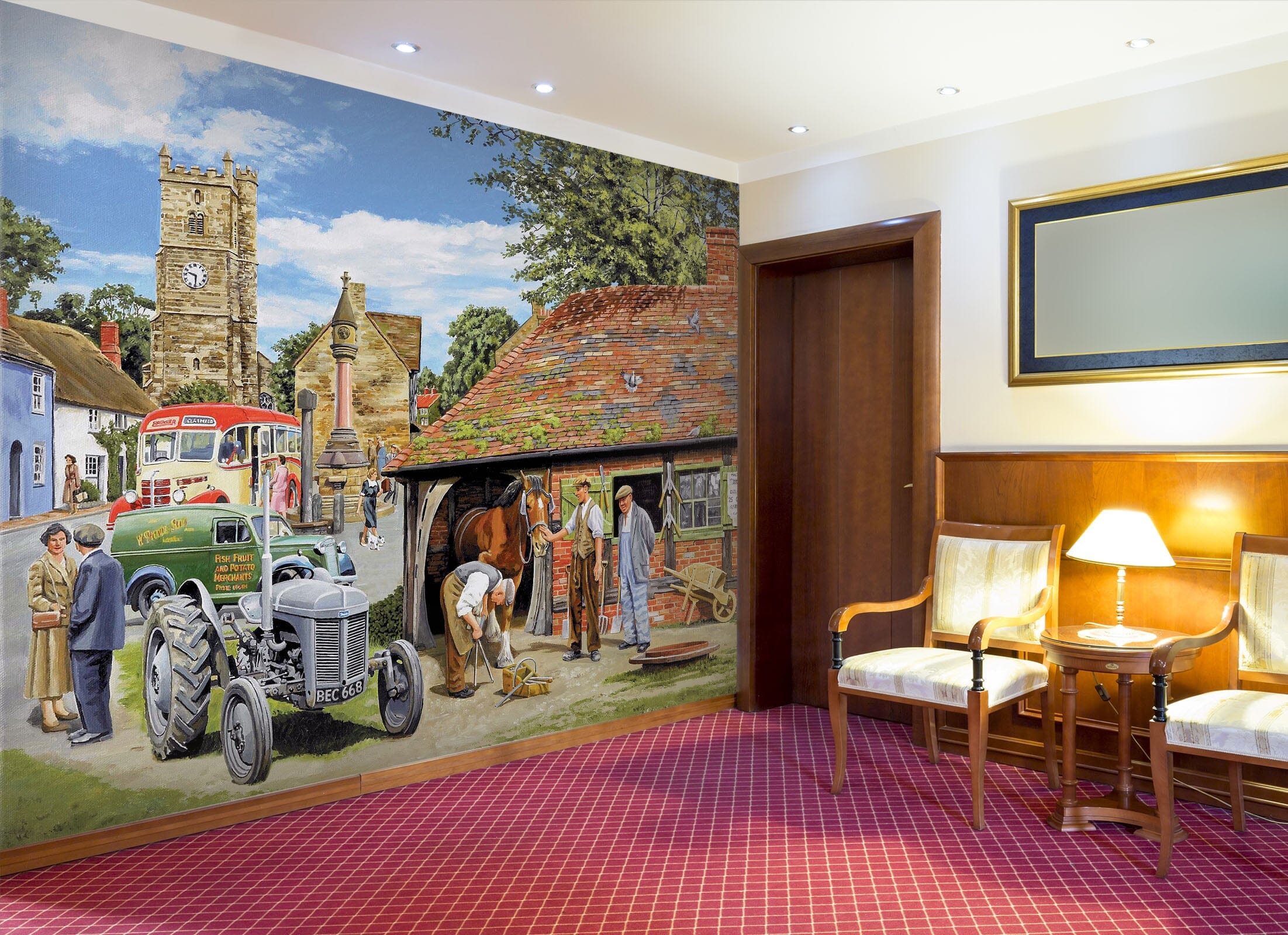 3D Old Friends 1041 Trevor Mitchell Wall Mural Wall Murals Wallpaper AJ Wallpaper 2