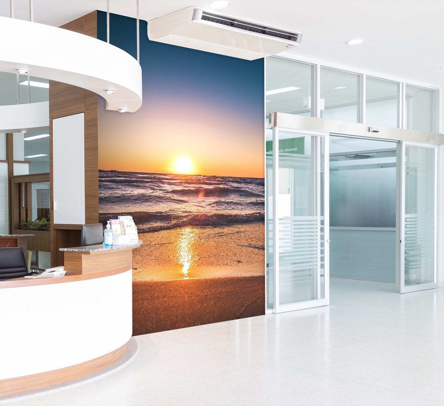 3D Beach Clear Sky Dawn 048 Wall Murals Wallpaper AJ Wallpaper 2