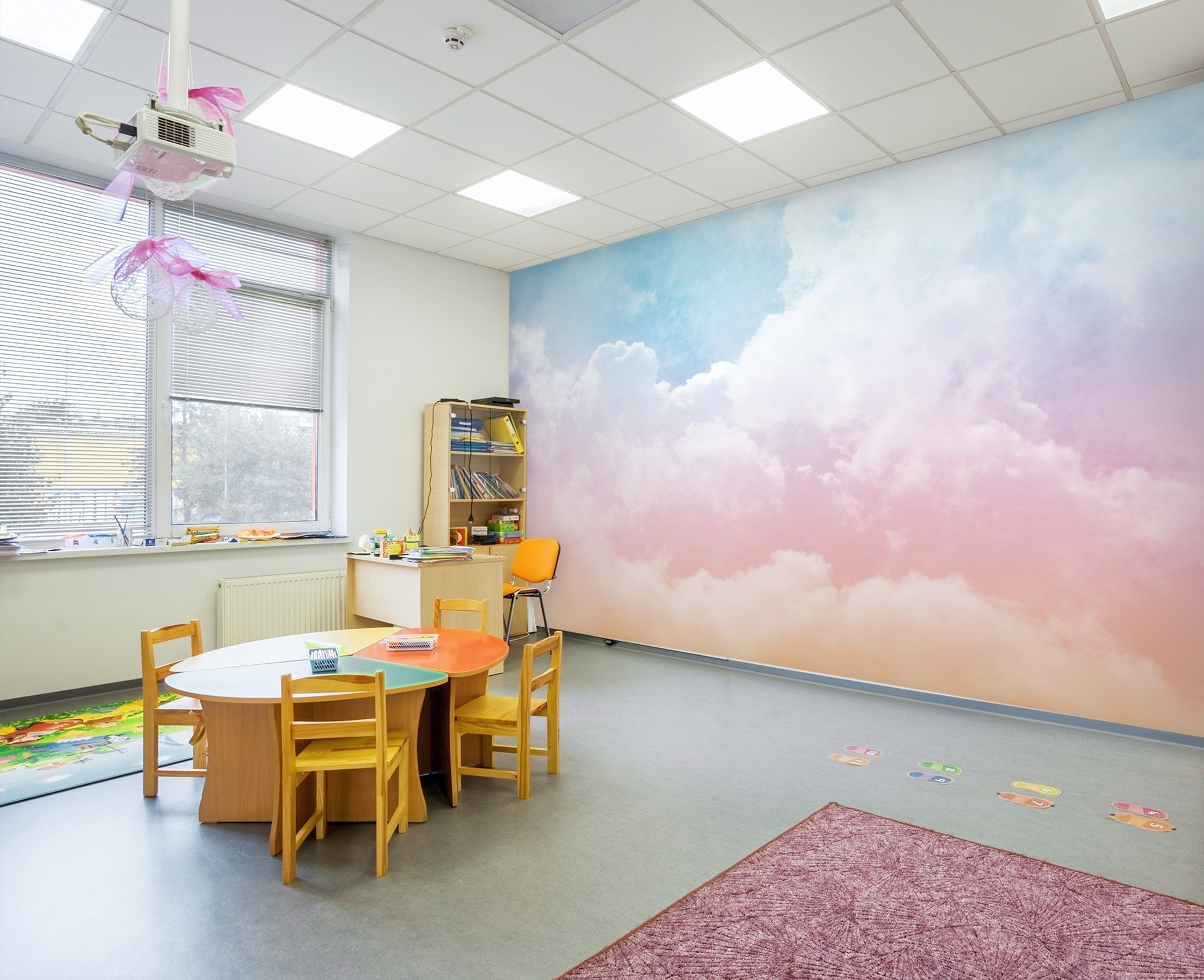 3D pink clouds 13 Wall Murals Wallpaper AJ Wallpaper 2