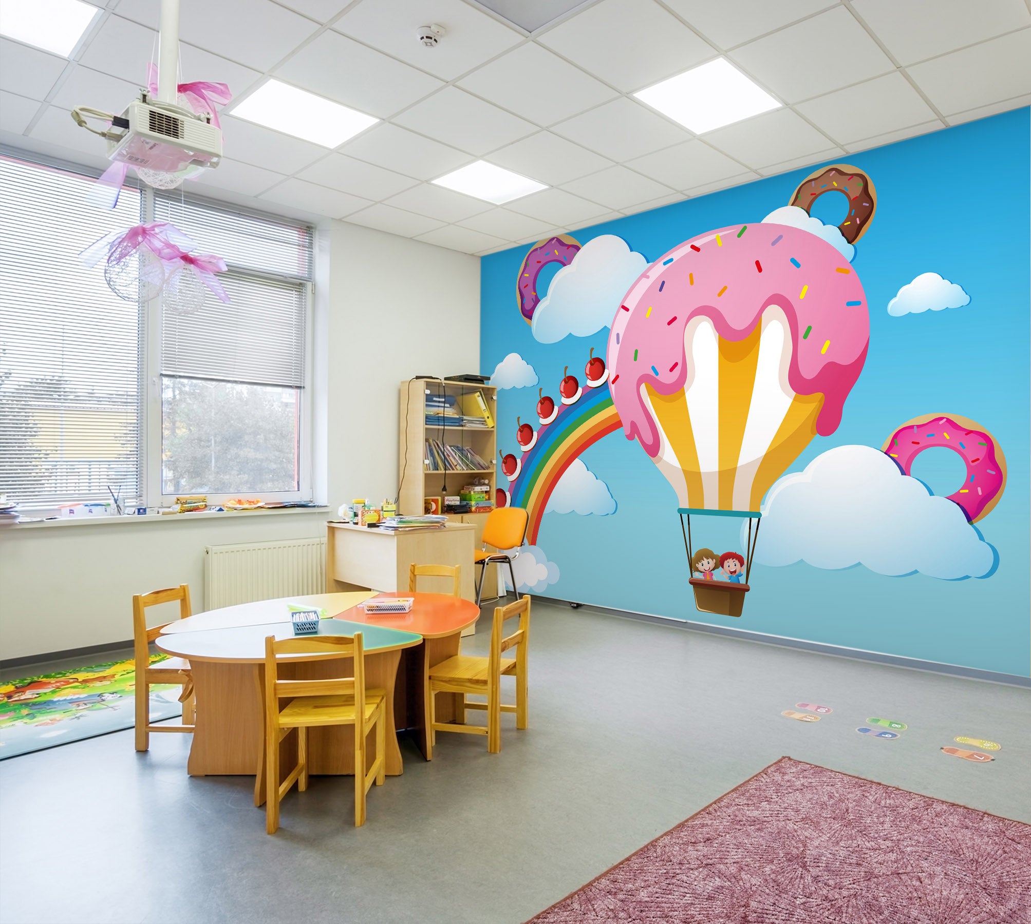 3D Rainbow Cake 009 Wall Murals Wallpaper AJ Wallpaper 2