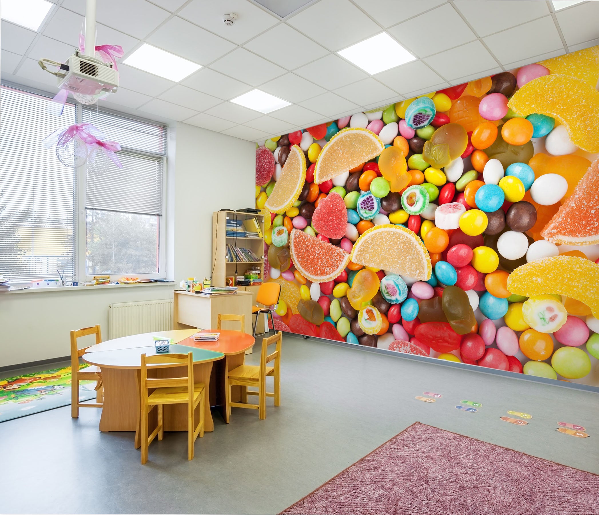 3D Delicious Sugar 247 Wall Murals