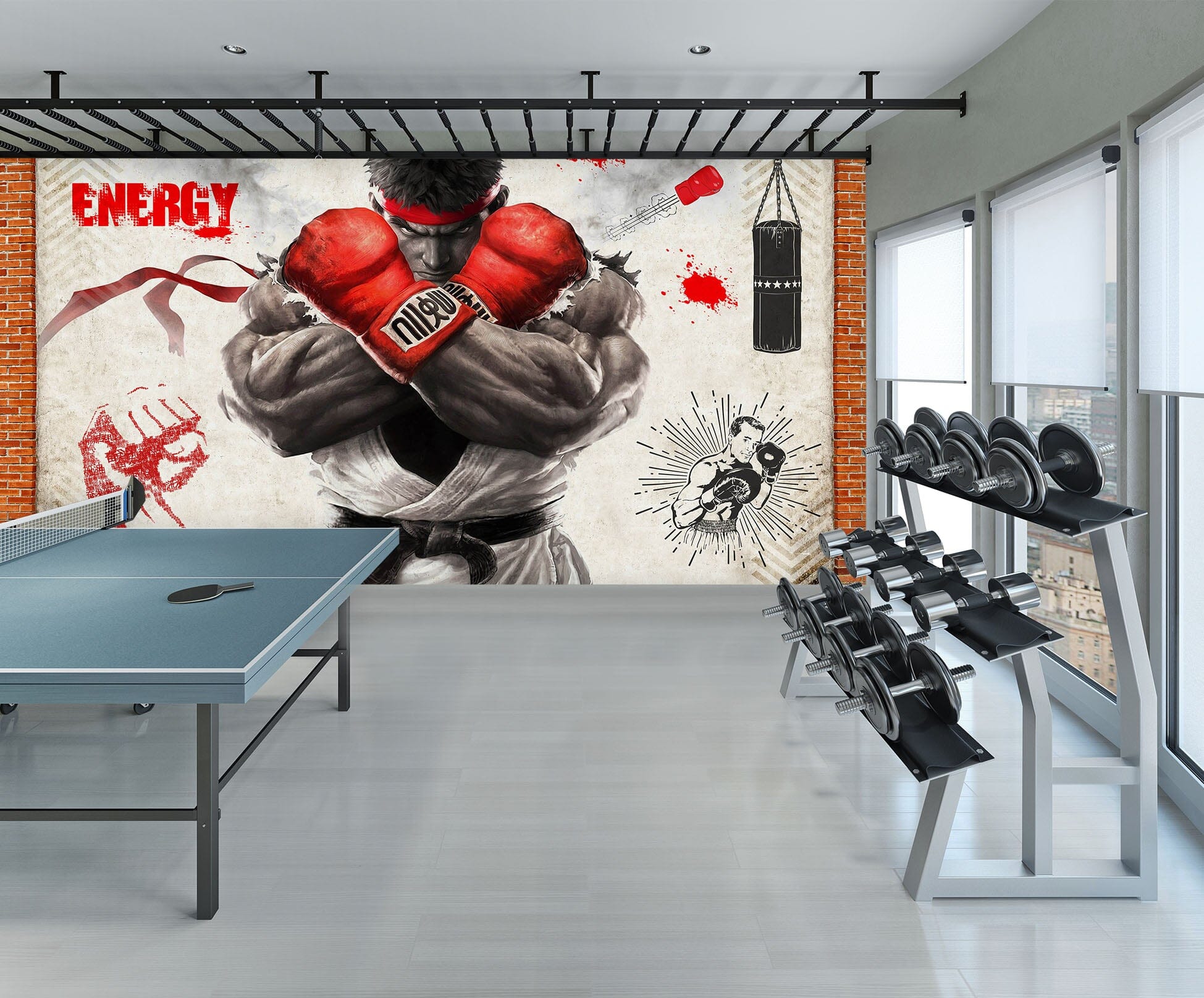 3D Boxing Sport 3003 Wall Murals Wallpaper AJ Wallpaper 2