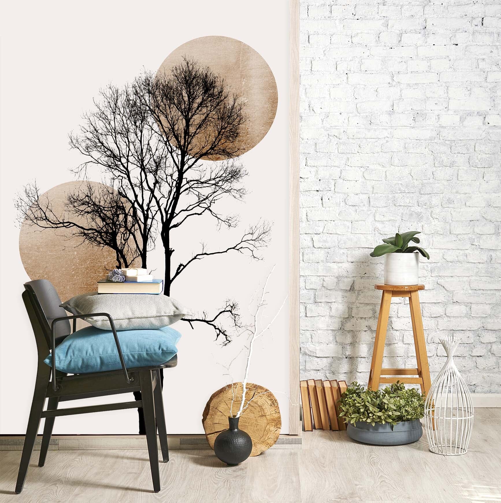 3D Sunrise Tree Branch 1514 Boris Draschoff Wall Mural Wall Murals Wallpaper AJ Wallpaper 2