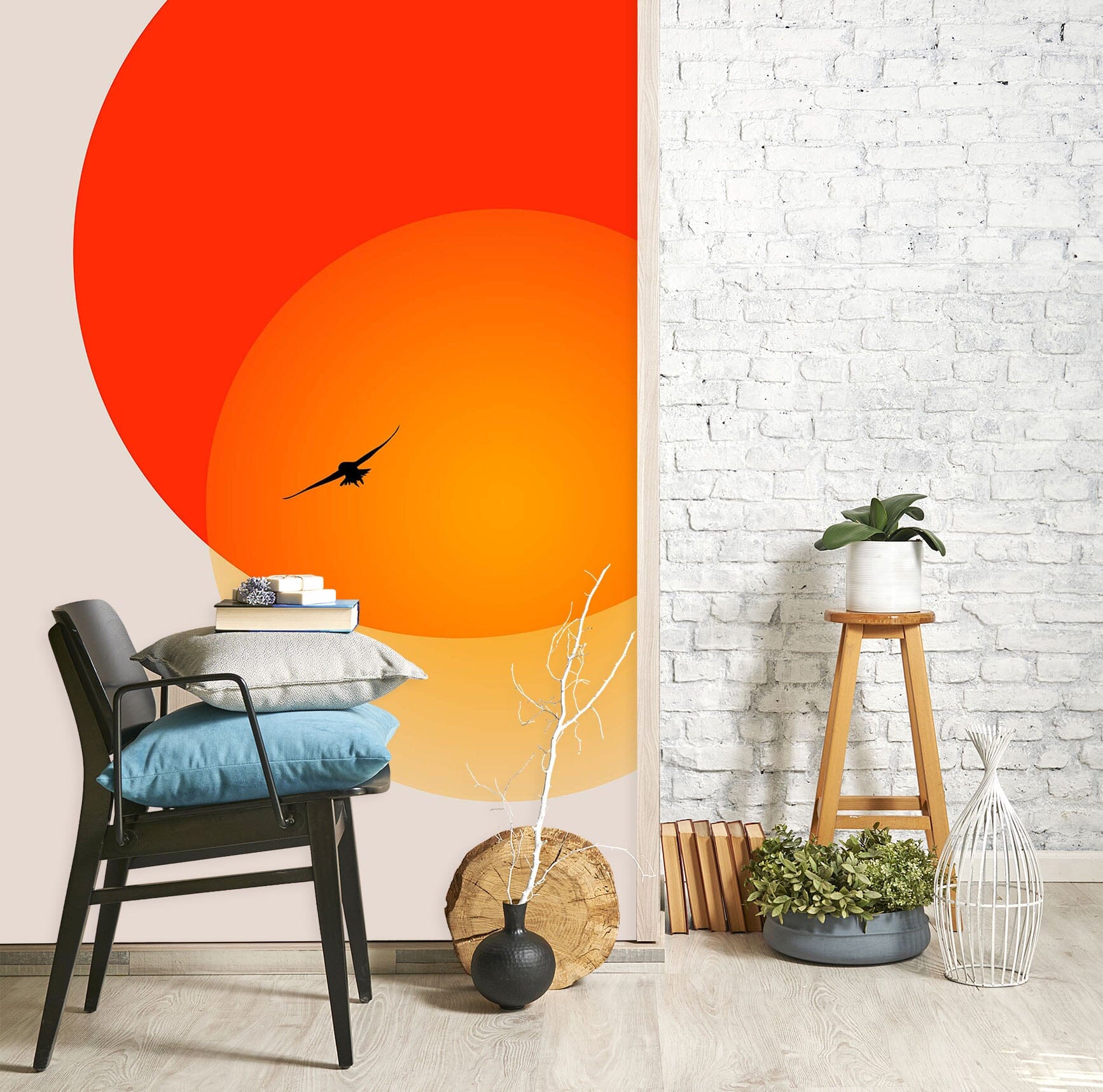 3D Red Sun 1451 Boris Draschoff Wall Mural Wall Murals Wallpaper AJ Wallpaper 2