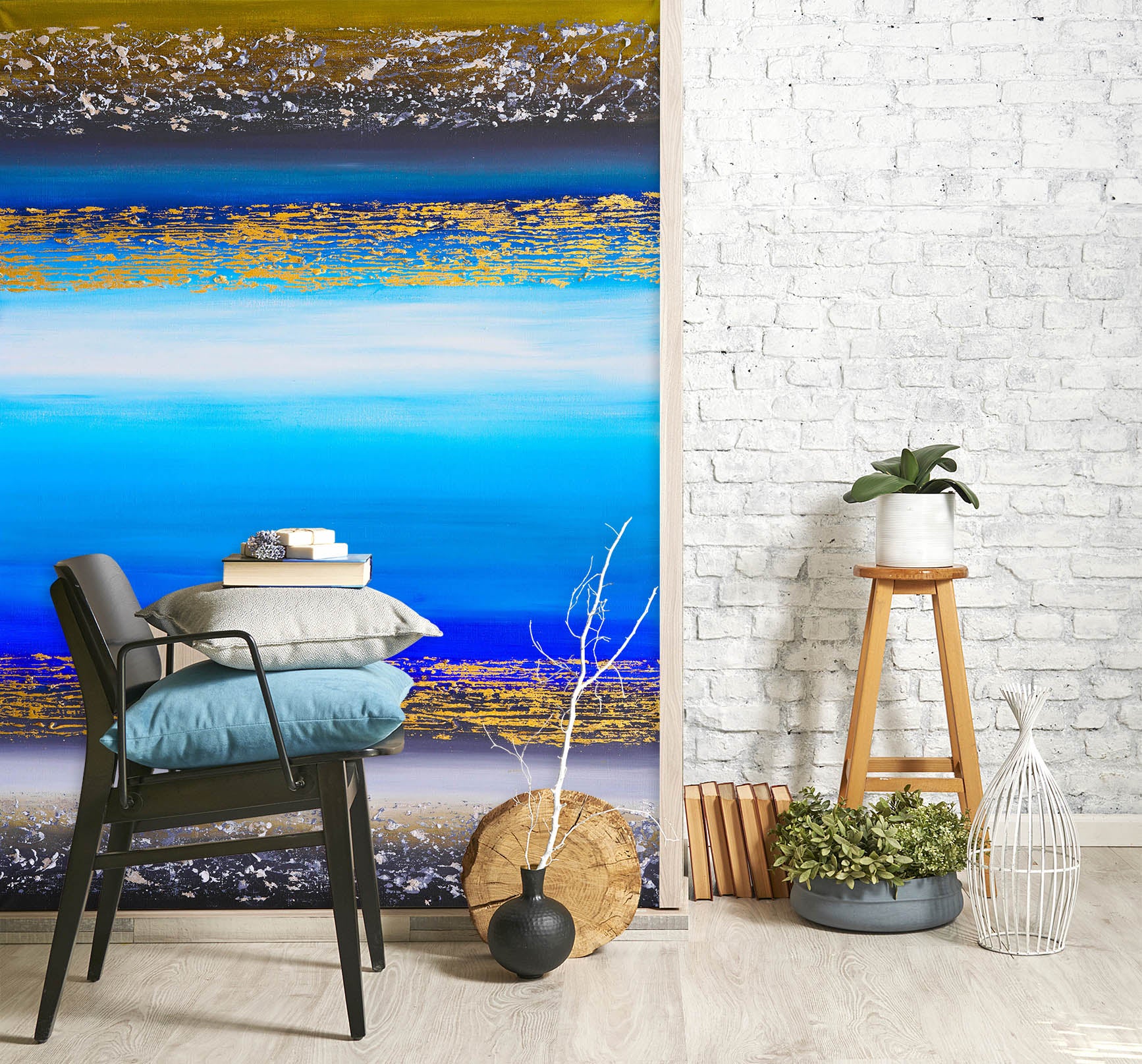 3D Blue Ocean Painting 281 Skromova Marina Wall Mural Wall Murals