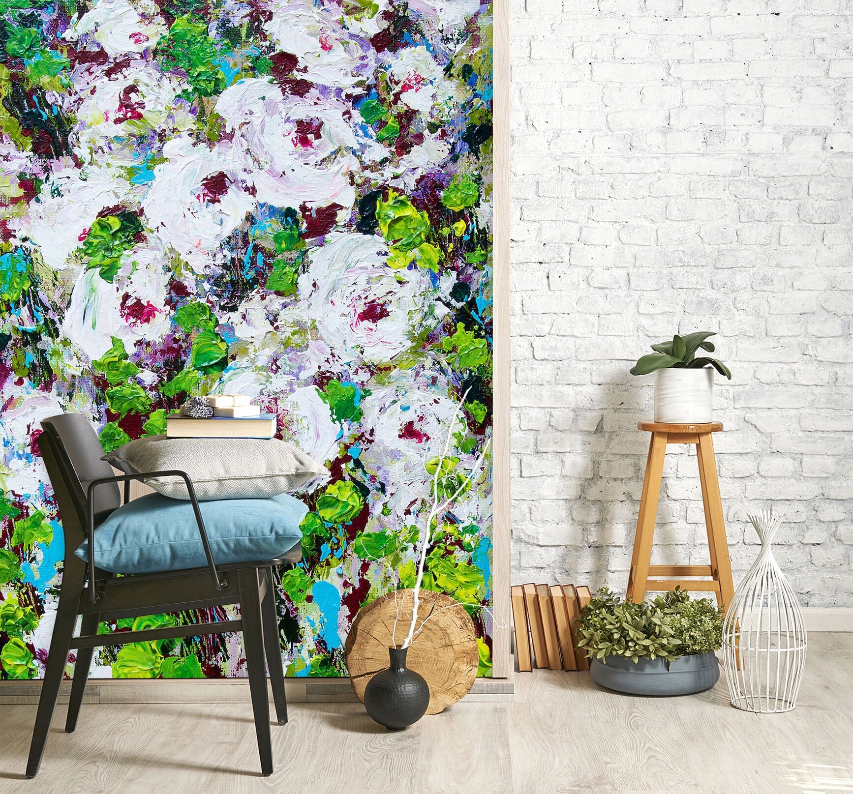 3D Colored Wild Flowers 269 Allan P. Friedlander Wall Mural Wall Murals Wallpaper AJ Wallpaper 2