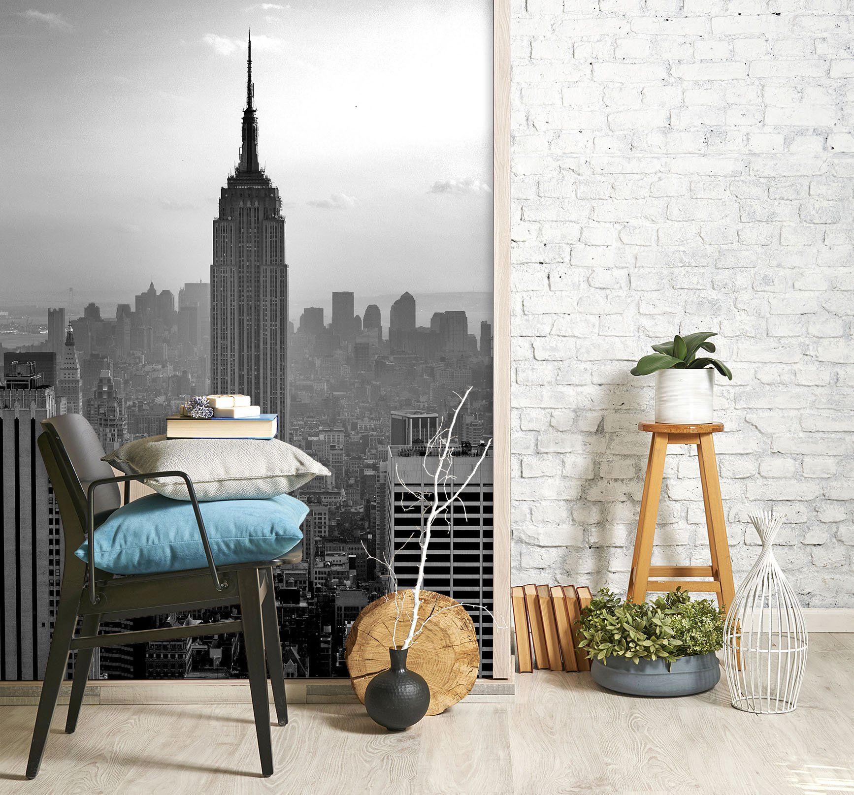 3D Black And White City 113 Wall Murals Wallpaper AJ Wallpaper 2
