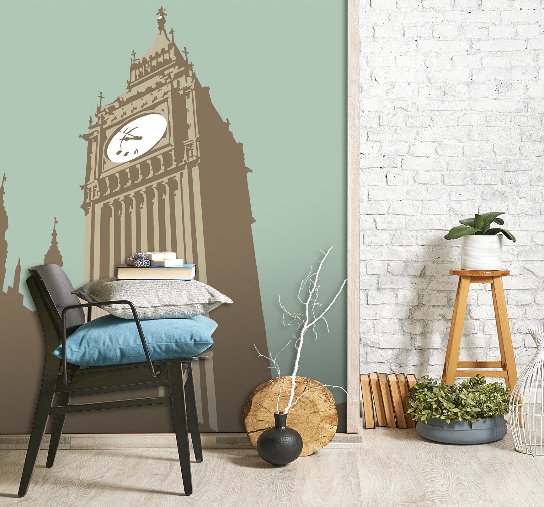 3D Big Ben 1002 Steve Read Wall Mural Wall Murals Wallpaper AJ Wallpaper 2