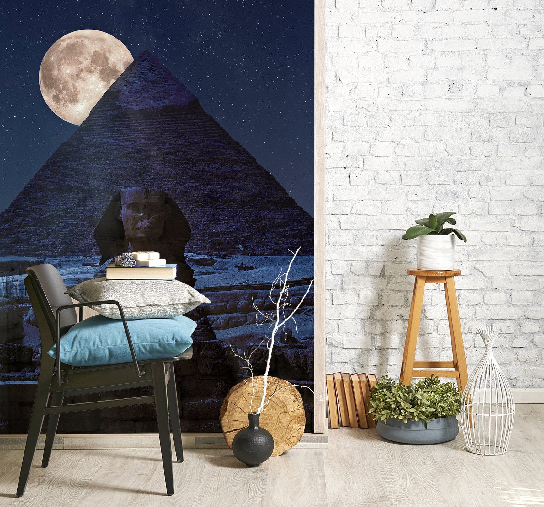 3D Moon Valley 1458 Marco Carmassi Wall Mural Wall Murals Wallpaper AJ Wallpaper 2