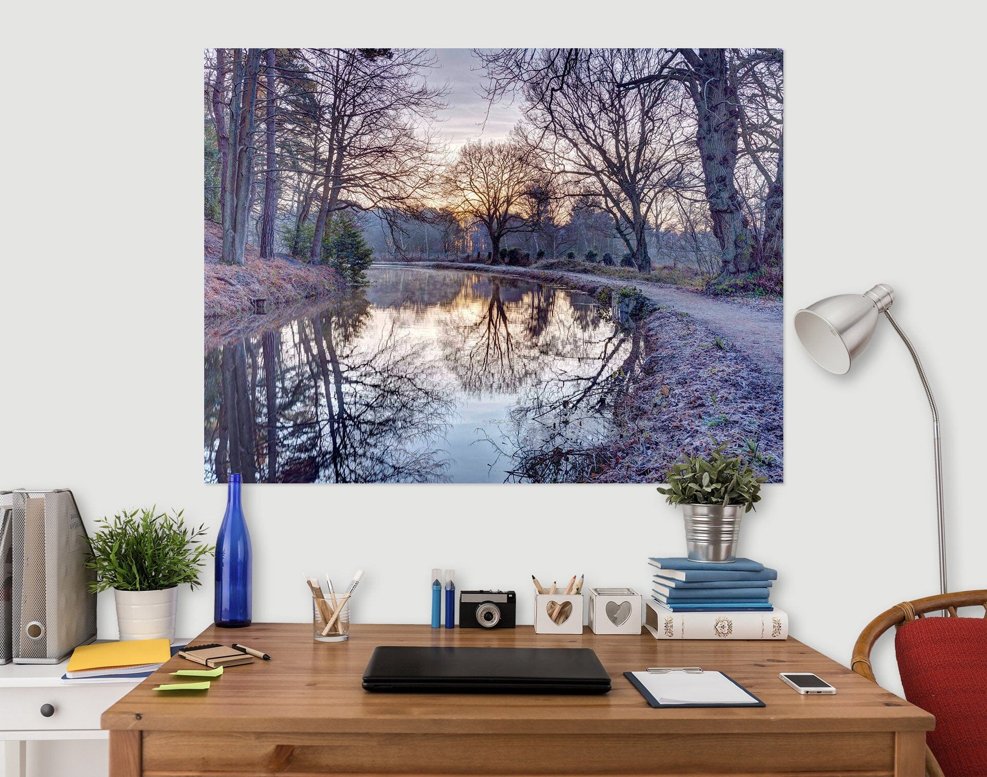 3D River At Dusk 040 Assaf Frank Wall Sticker Wallpaper AJ Wallpaper 2