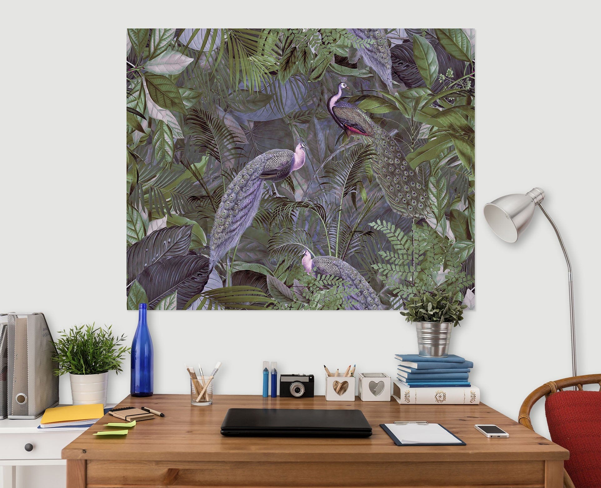 3D Green Peacock 112 Andrea haase Wall Sticker Wallpaper AJ Wallpaper 2